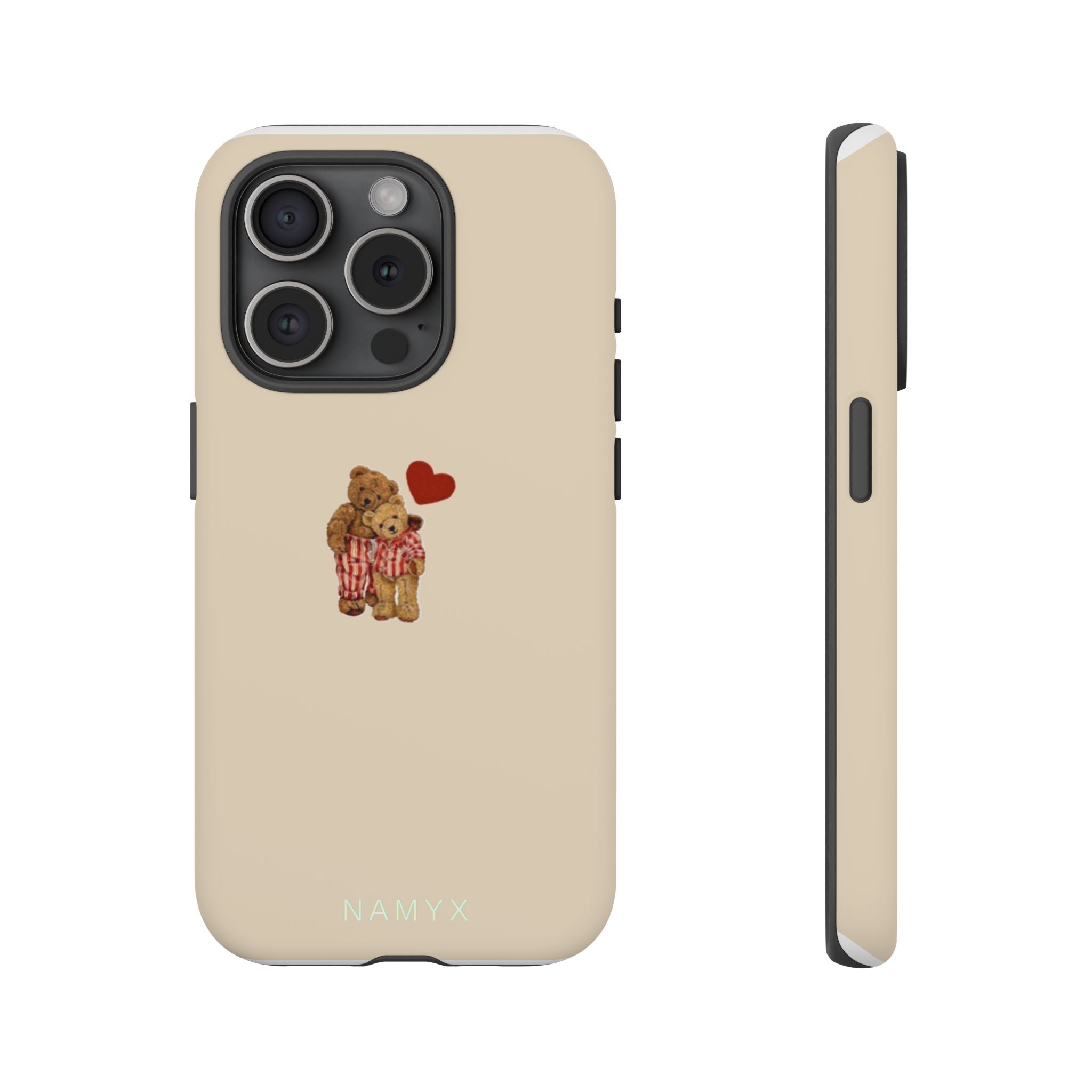 Teddy Heart Phone Case — Cute Vintage Plush Bear Protective iPhone Case