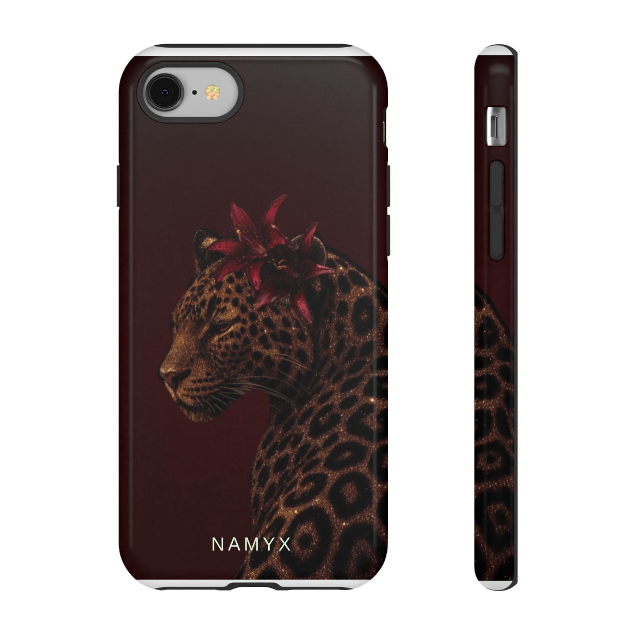 Leopard Floral Tough Phone Case