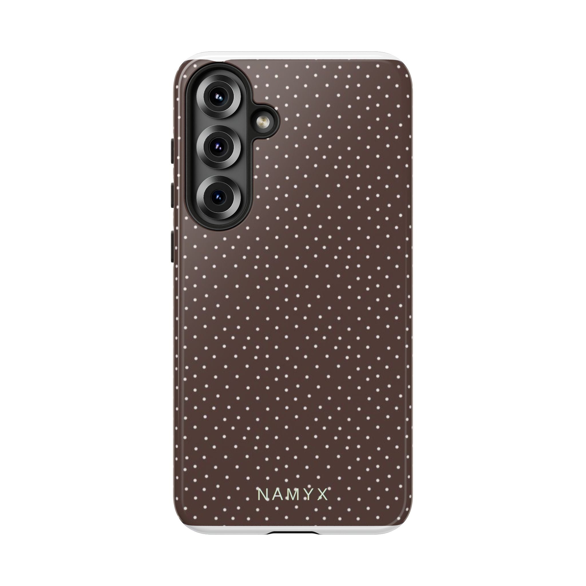 Brown Polka Dot Tough Phone Case - Slim Protective iPhone Cover