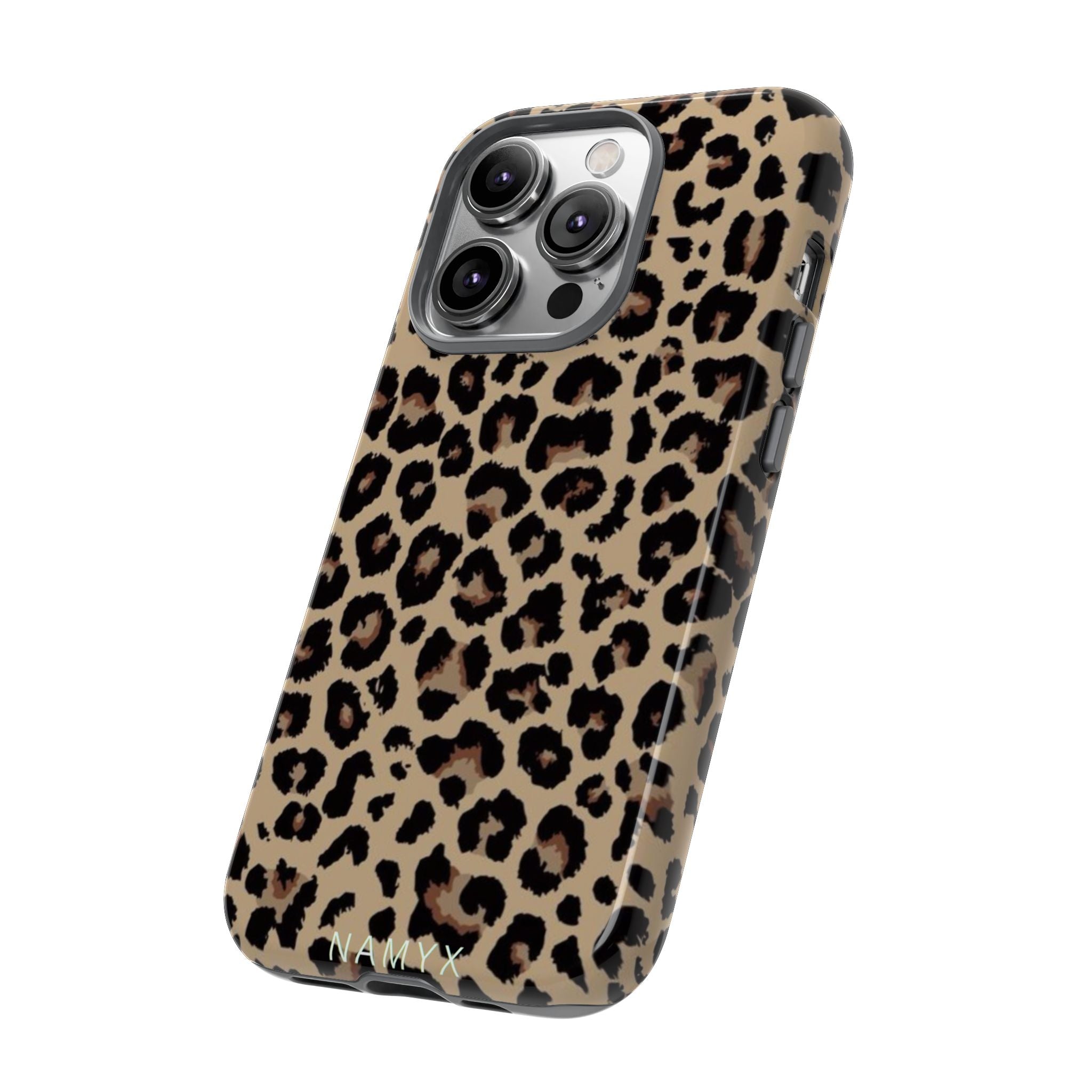 Leopard Print Tough Phone Case – Durable Protective Animal Print Phone Cover