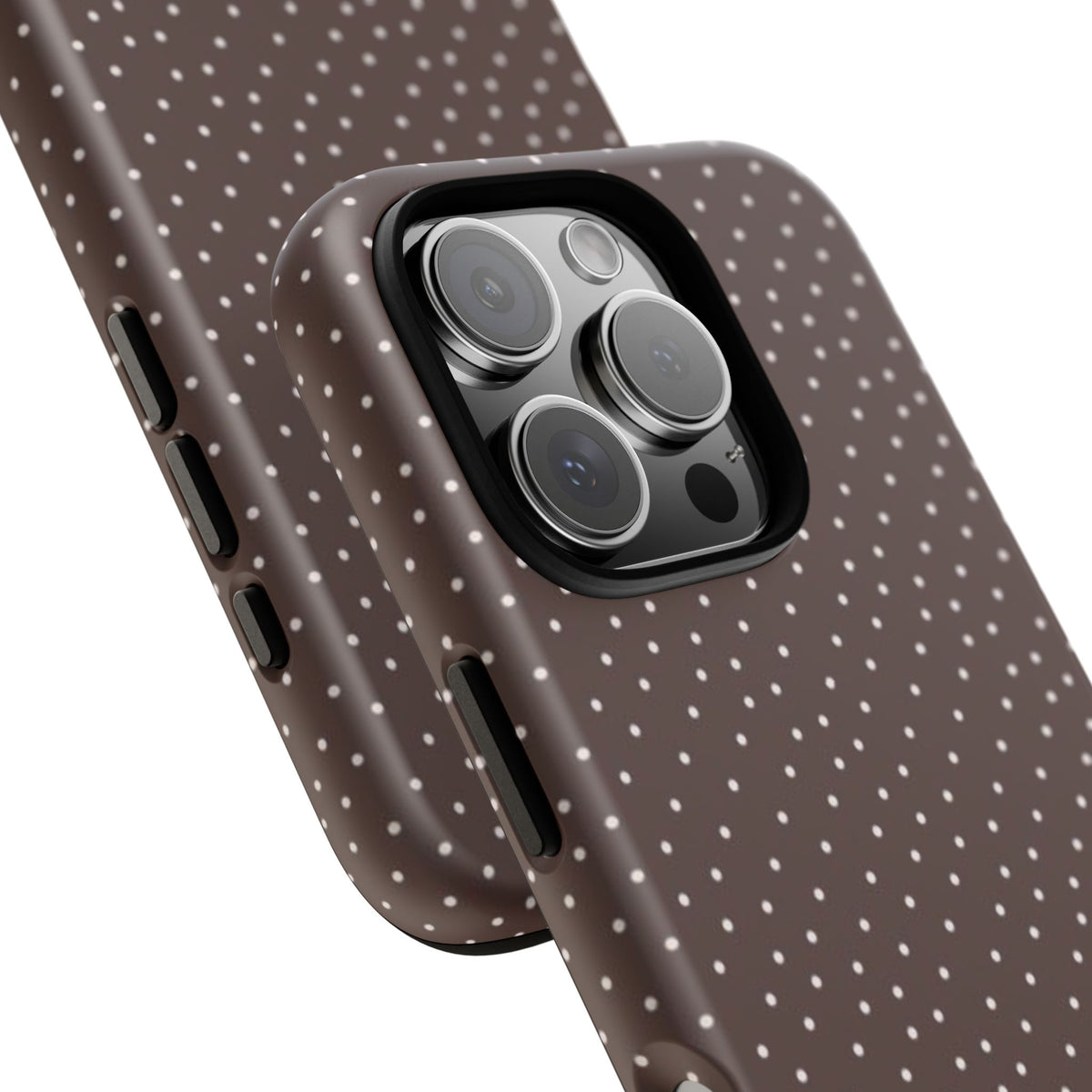 Brown Polka Dot Tough Phone Case - Slim Protective iPhone Cover