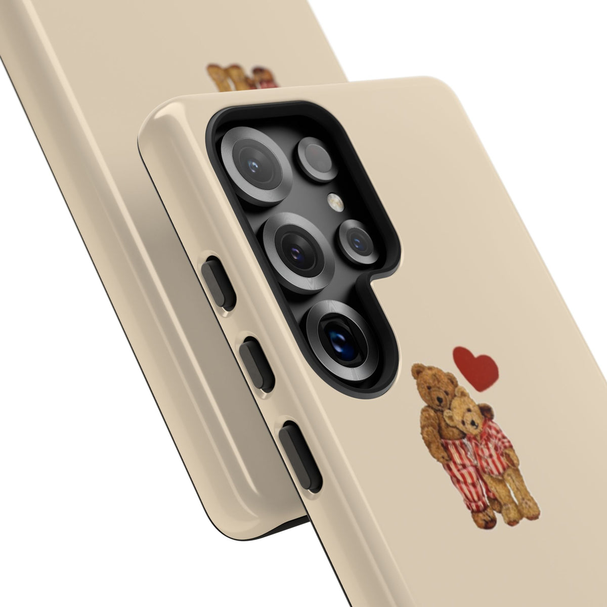 Teddy Heart Phone Case — Cute Vintage Plush Bear Protective iPhone Case