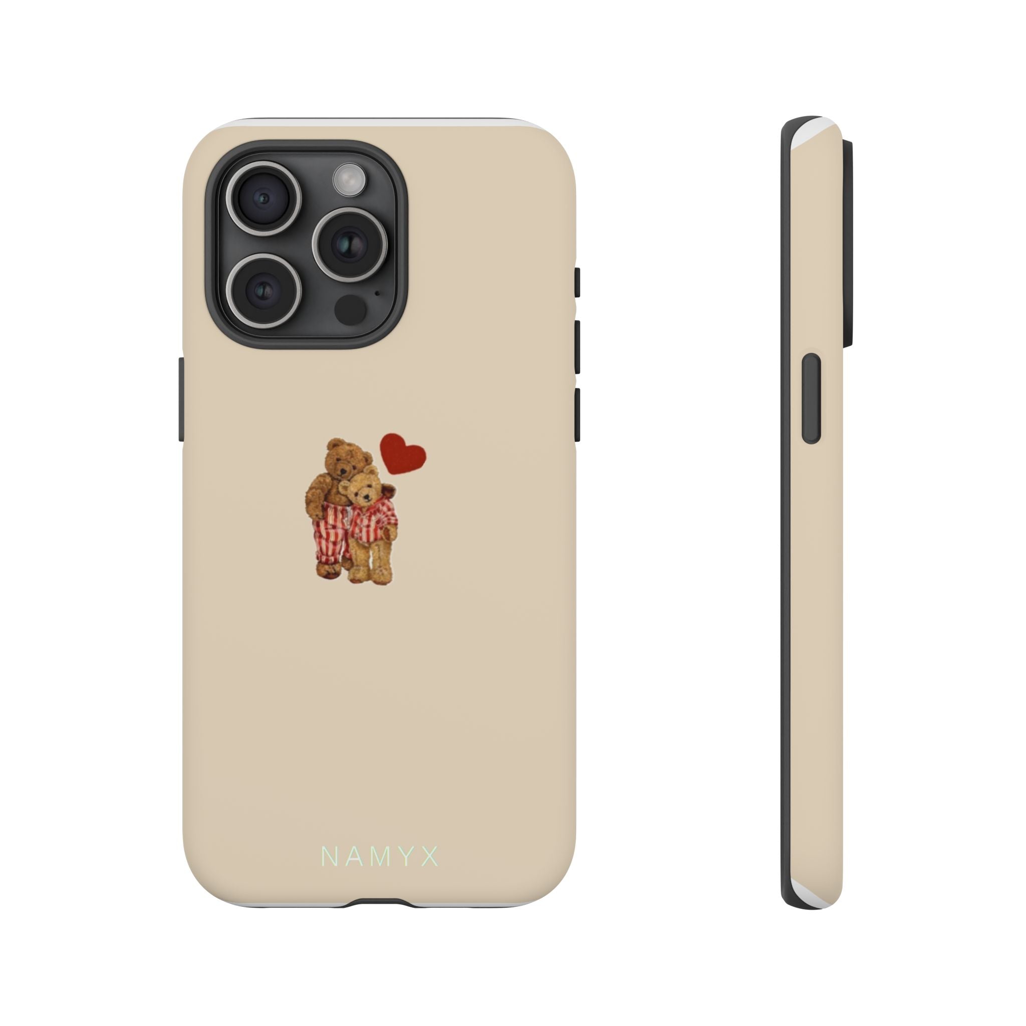 Teddy Heart Phone Case — Cute Vintage Plush Bear Protective iPhone Case