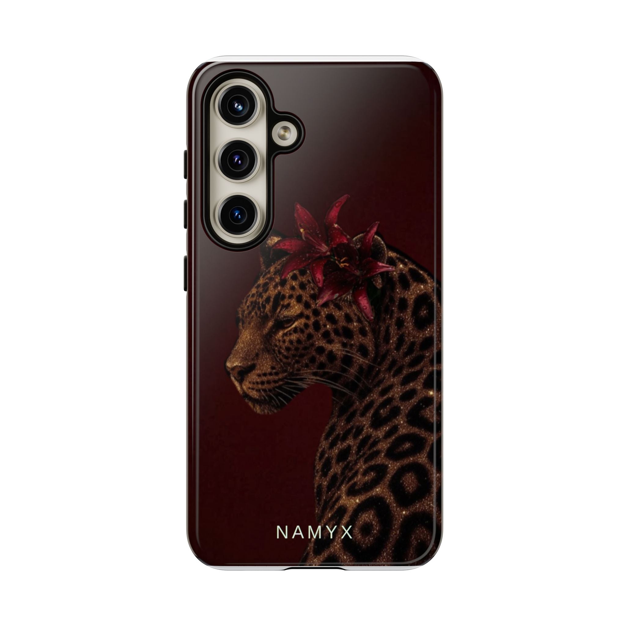 Leopard Floral Tough Phone Case