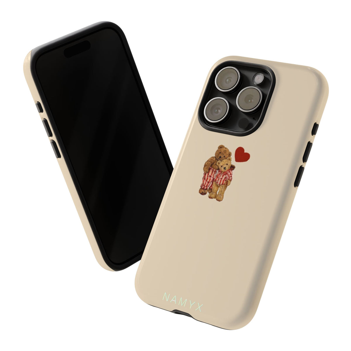 Teddy Heart Phone Case — Cute Vintage Plush Bear Protective iPhone Case