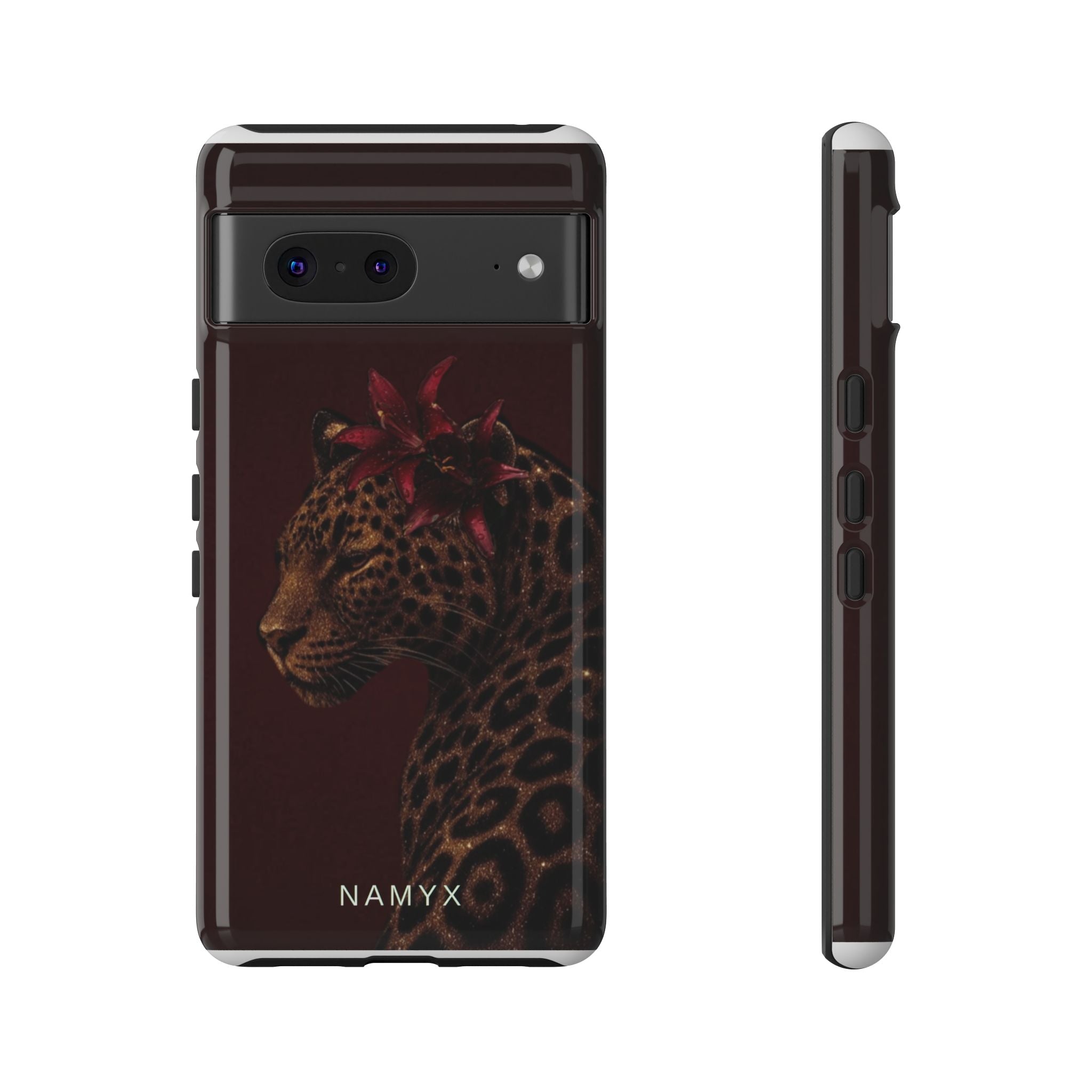Leopard Floral Tough Phone Case
