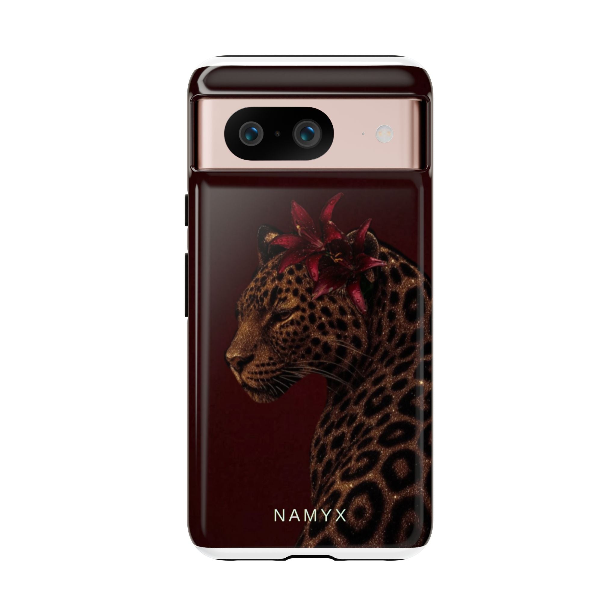 Leopard Floral Tough Phone Case