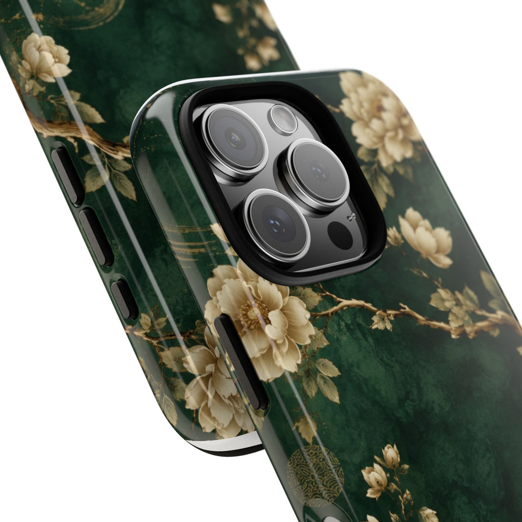 Floral Jade Tough Phone Case