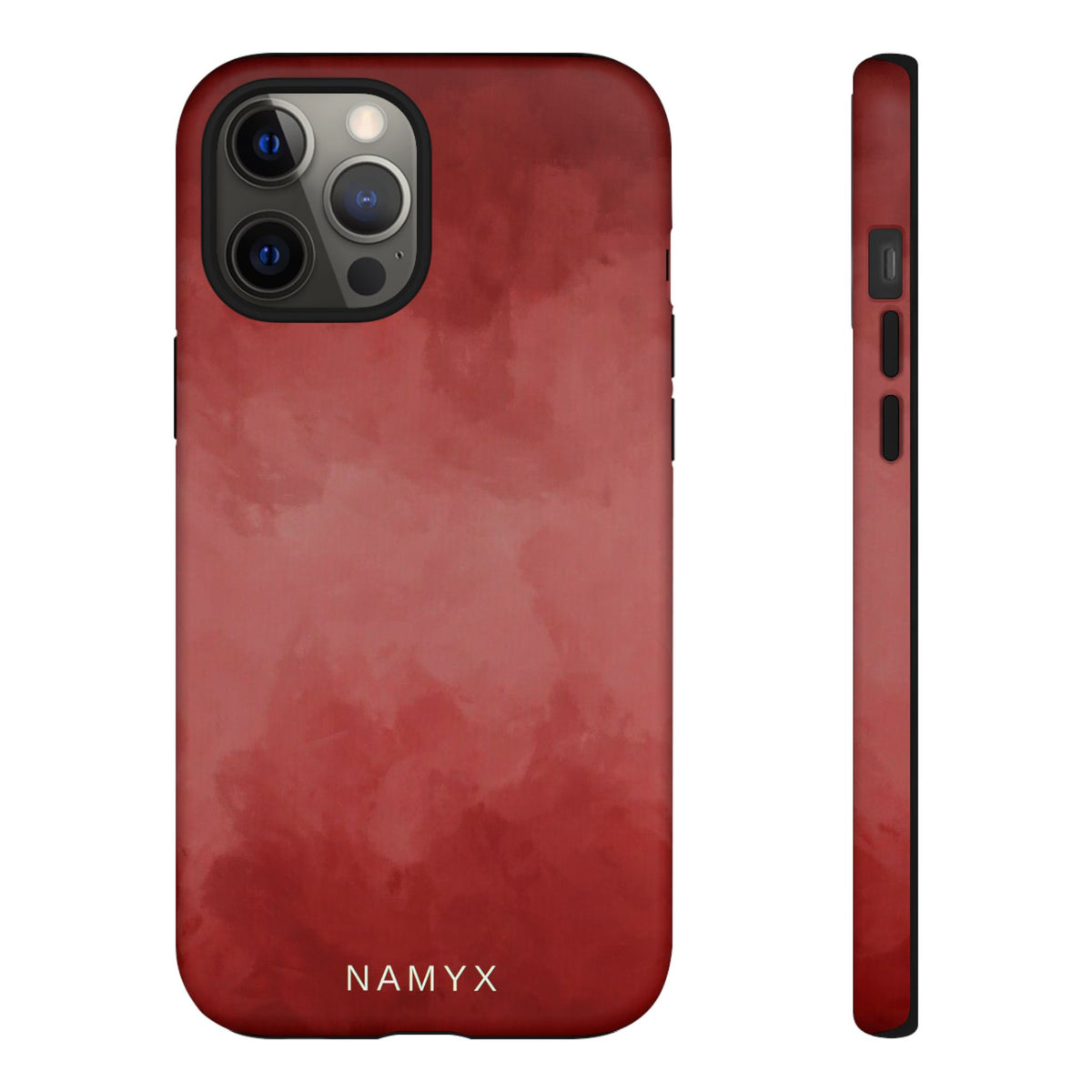 Red Watercolor Tough Phone Case — Durable Protective iPhone Cover
