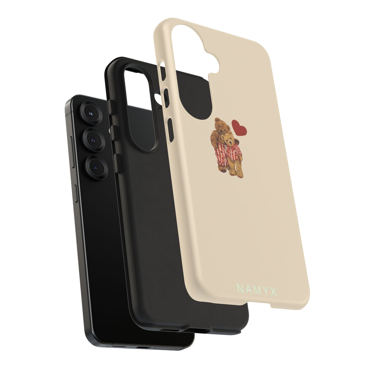 Teddy Heart Phone Case — Cute Vintage Plush Bear Protective iPhone Case