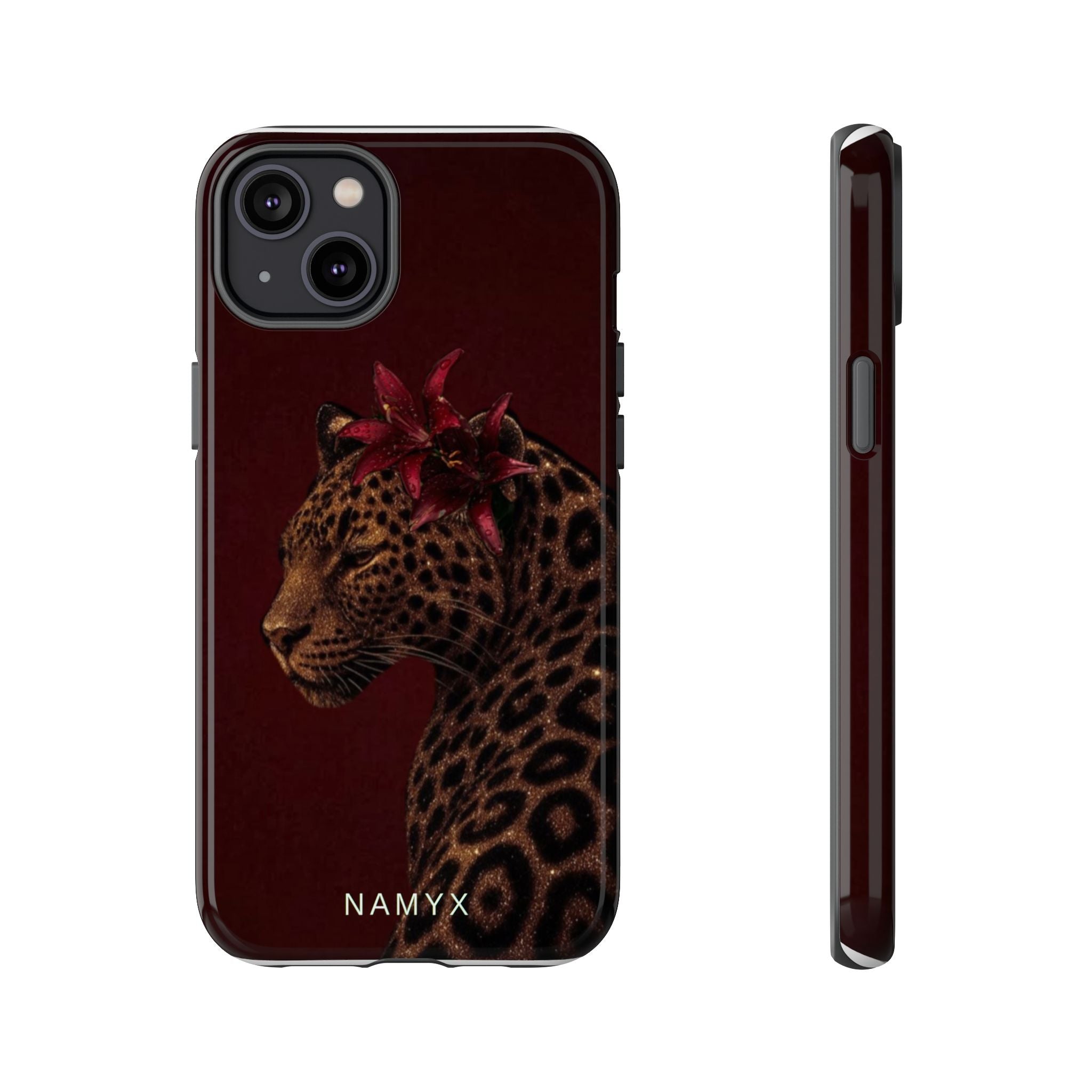 Leopard Floral Tough Phone Case