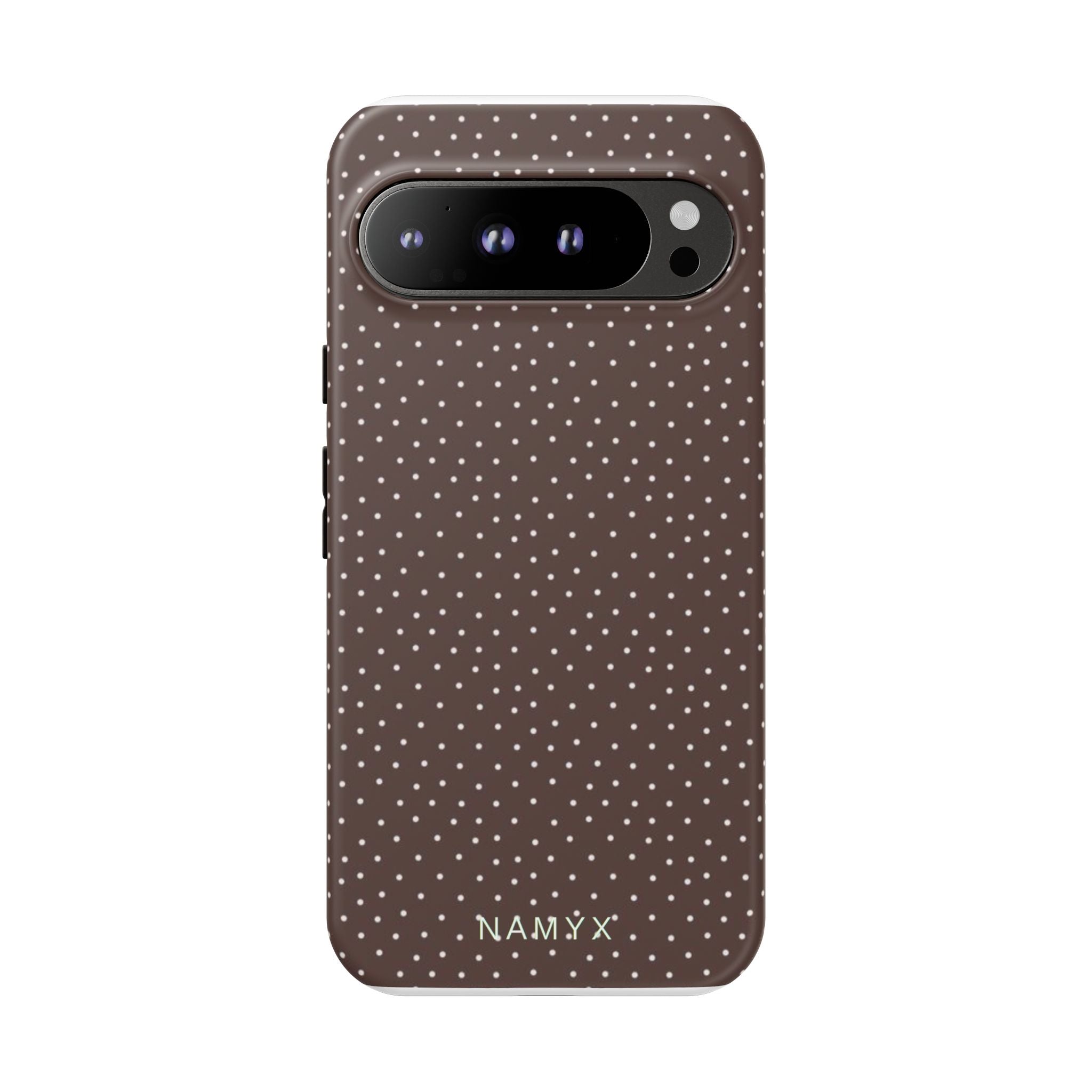 Brown Polka Dot Tough Phone Case - Slim Protective iPhone Cover