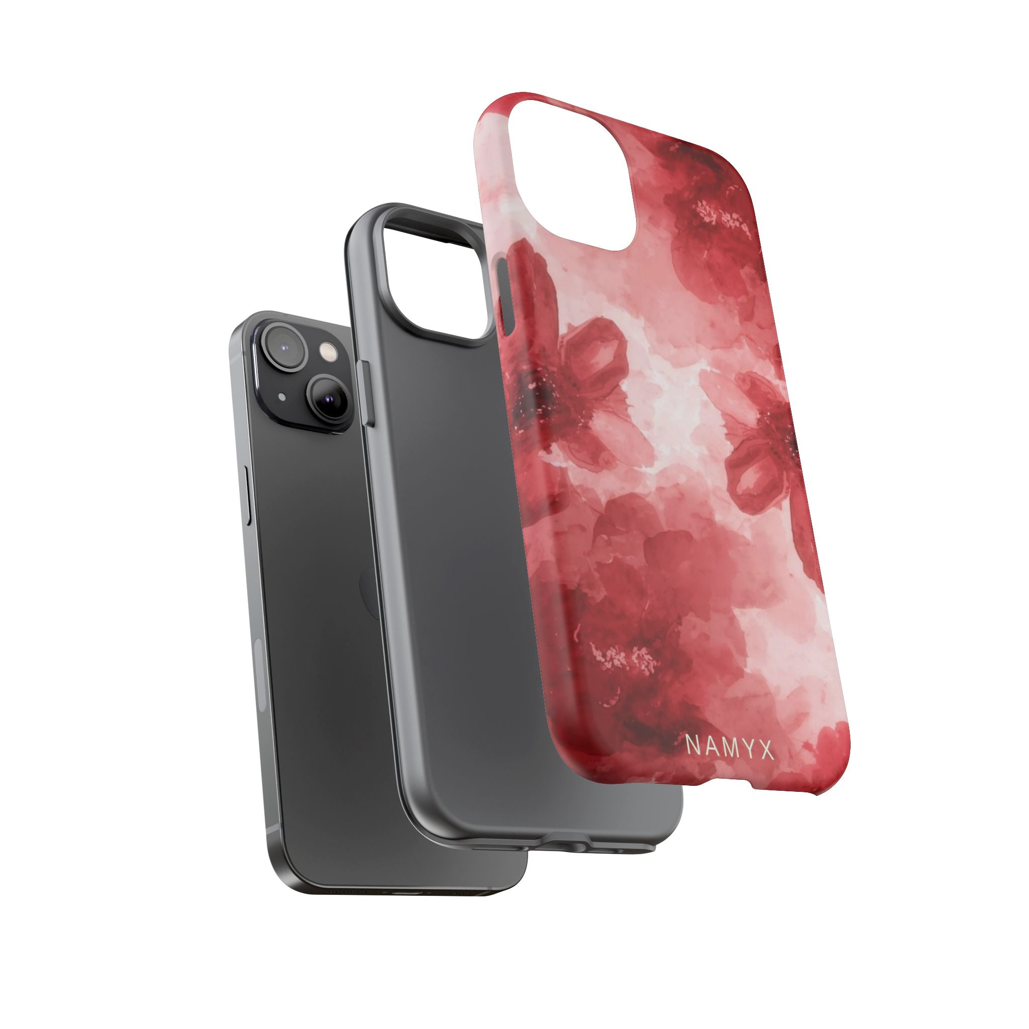 Floral Red Watercolor Tough Phone Case