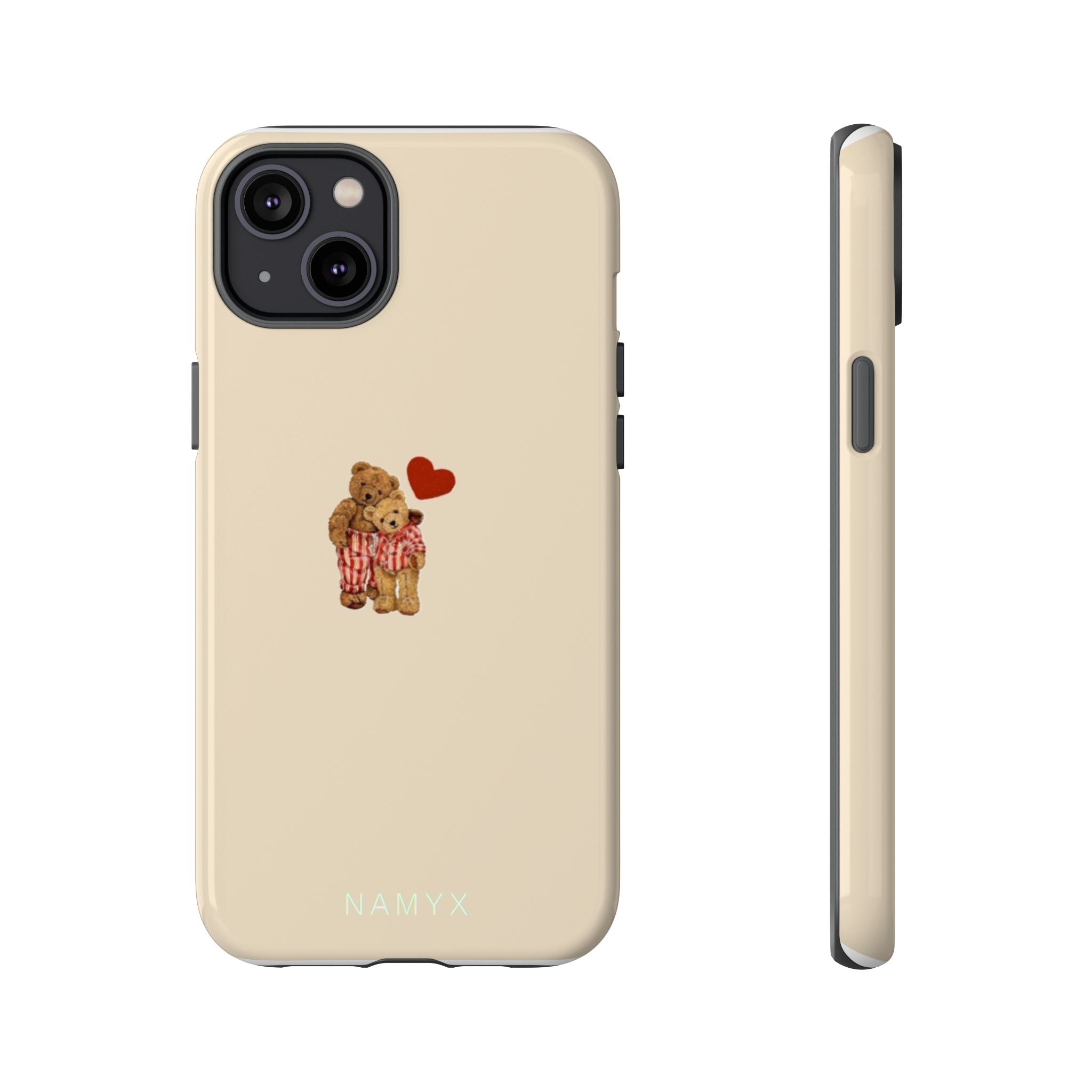 Teddy Heart Phone Case — Cute Vintage Plush Bear Protective iPhone Case