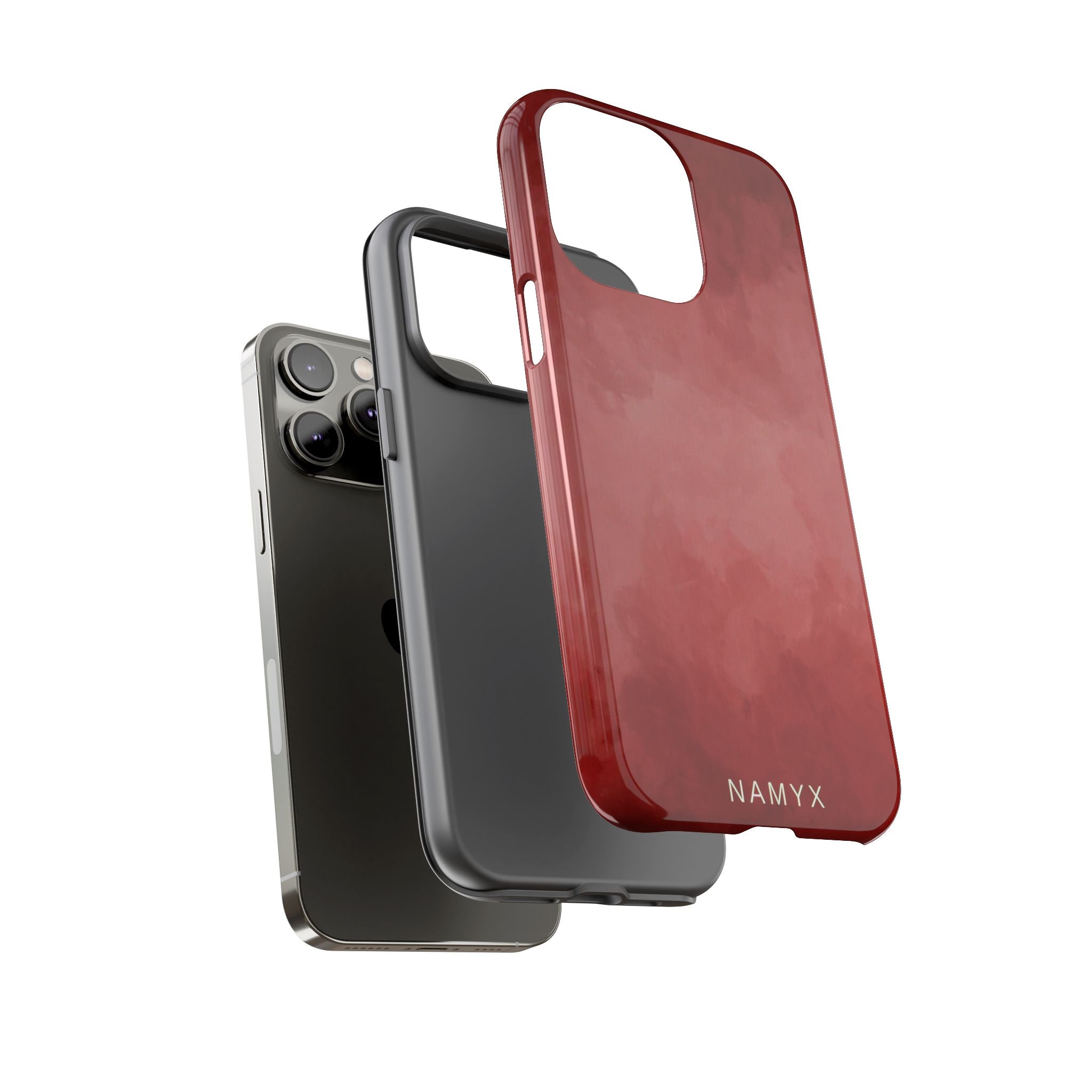 Red Watercolor Tough Phone Case — Durable Protective iPhone Cover