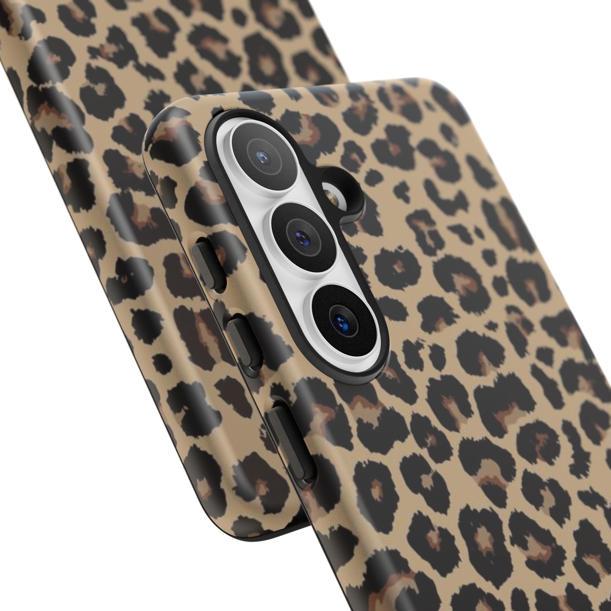 Leopard Print Tough Phone Case – Durable Protective Animal Print Phone Cover