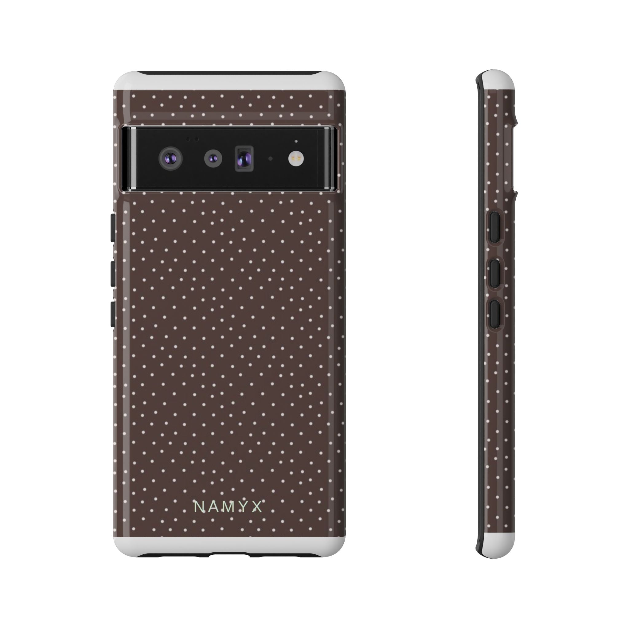 Brown Polka Dot Tough Phone Case - Slim Protective iPhone Cover