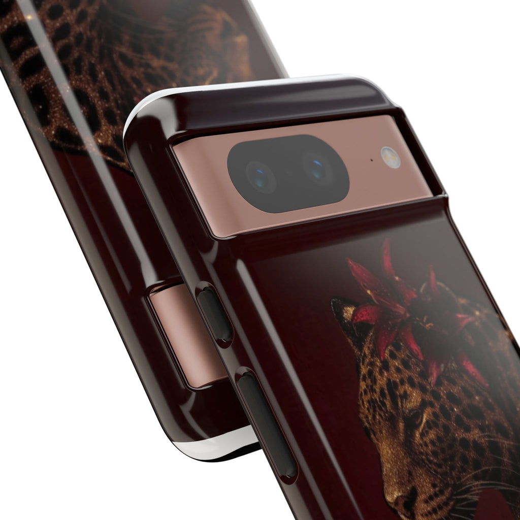 Leopard Floral Tough Phone Case