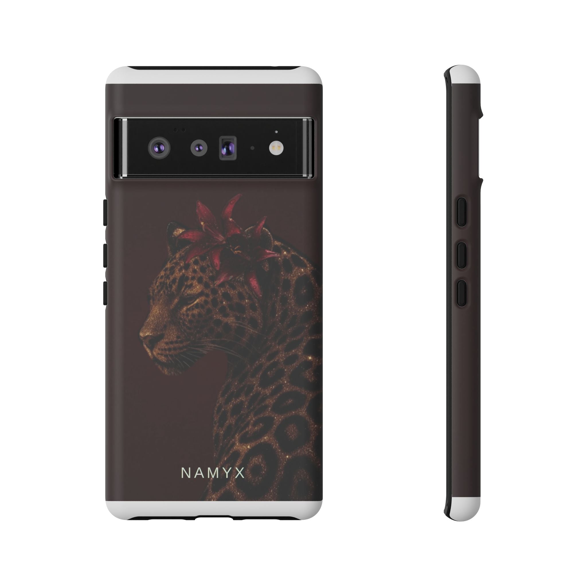 Leopard Floral Tough Phone Case