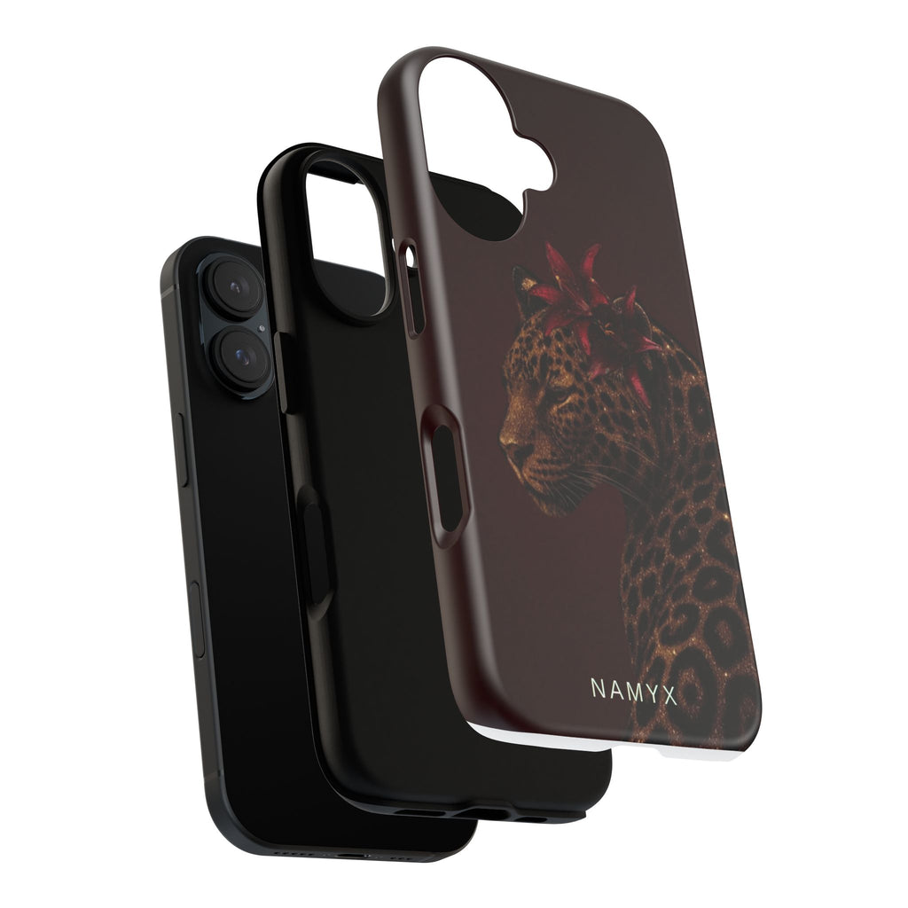 Leopard Floral Tough Phone Case