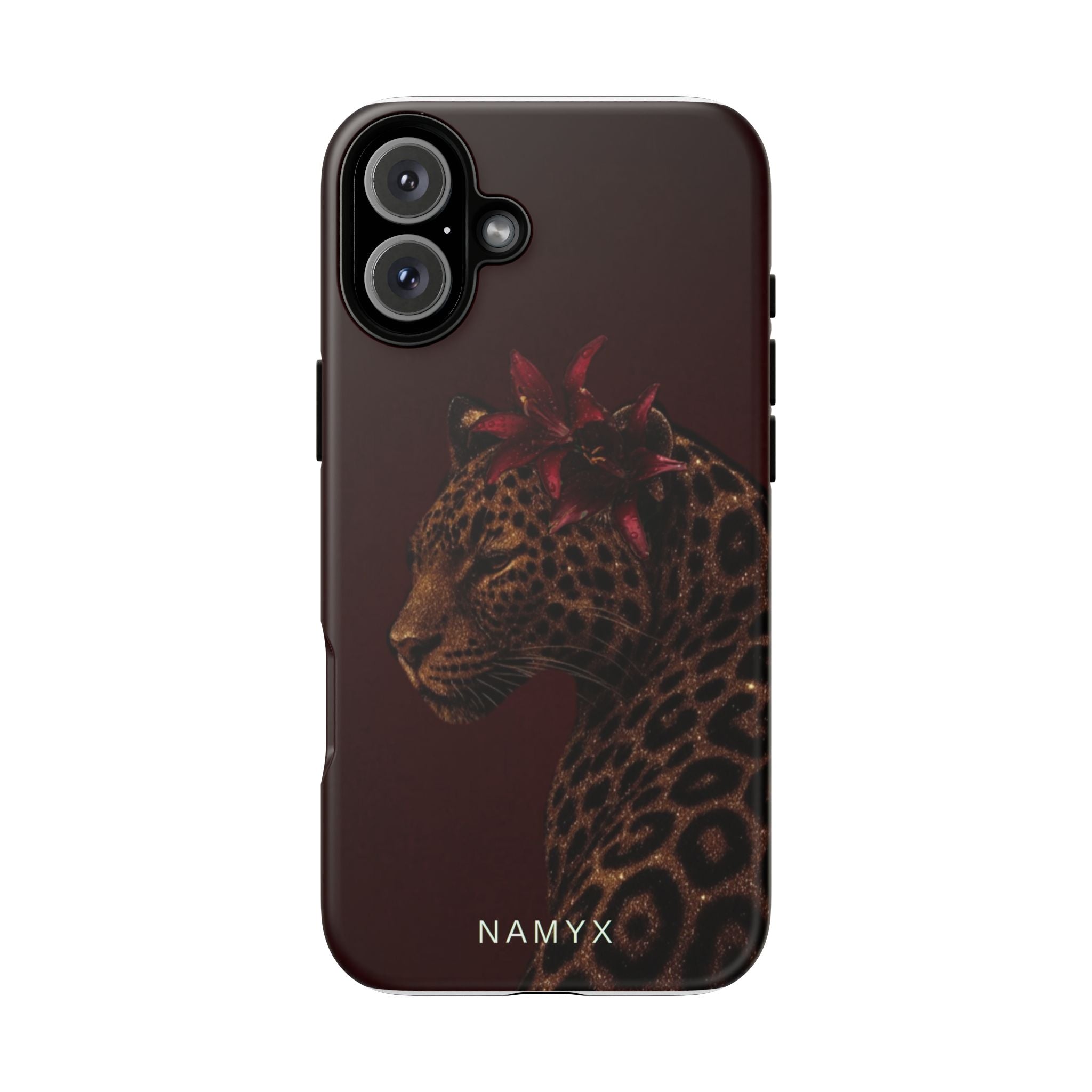 Leopard Floral Tough Phone Case