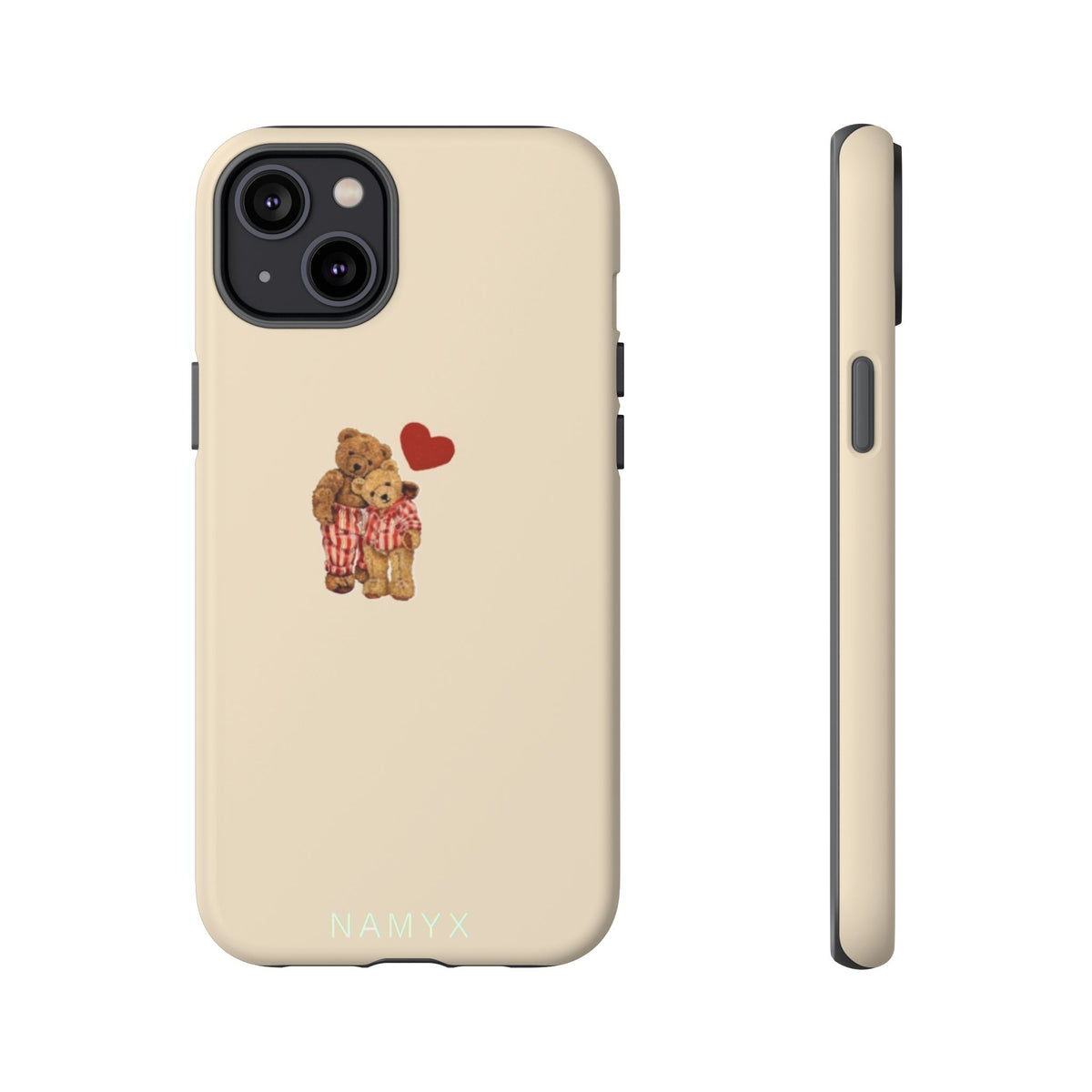 Teddy Heart Phone Case — Cute Vintage Plush Bear Protective iPhone Case