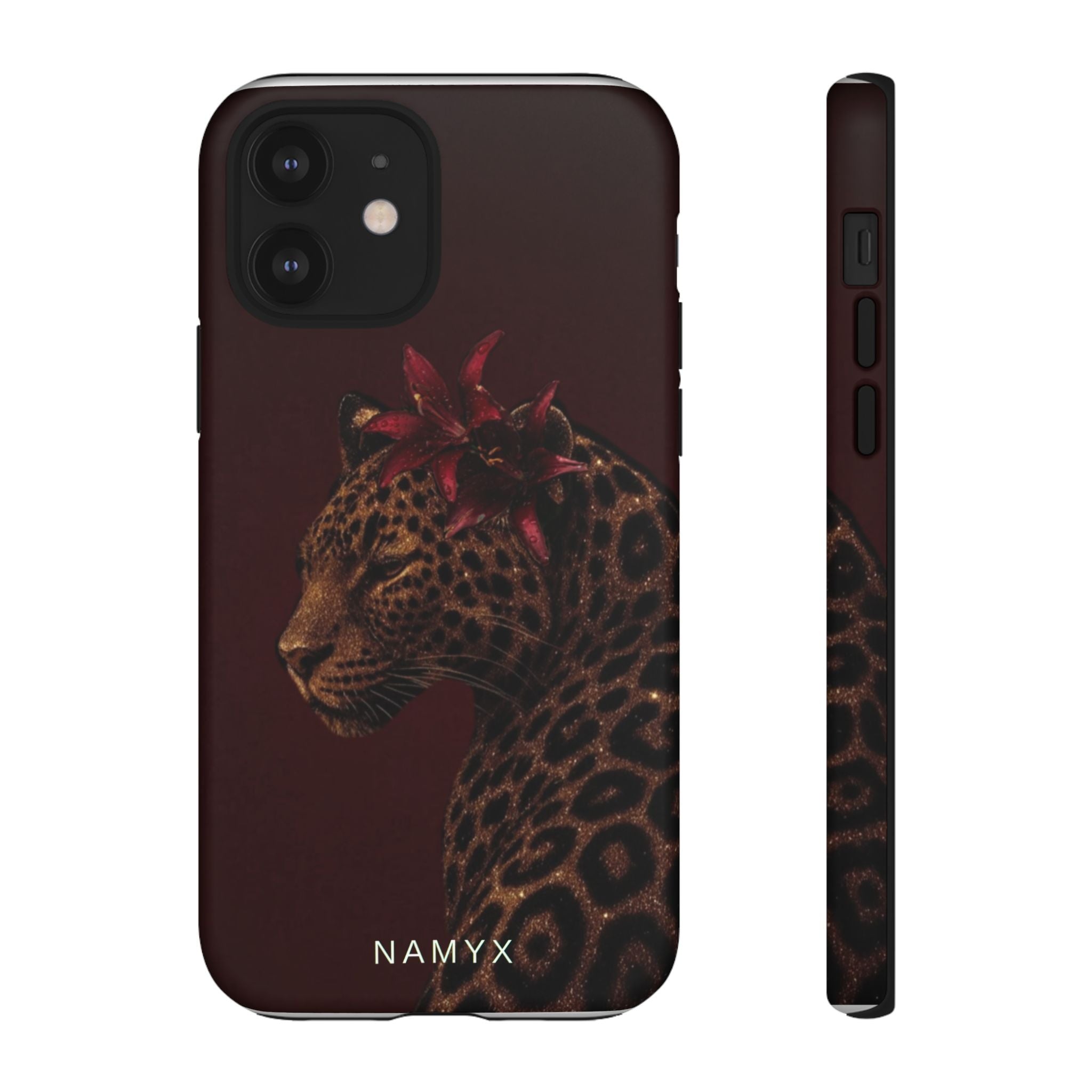 Leopard Floral Tough Phone Case