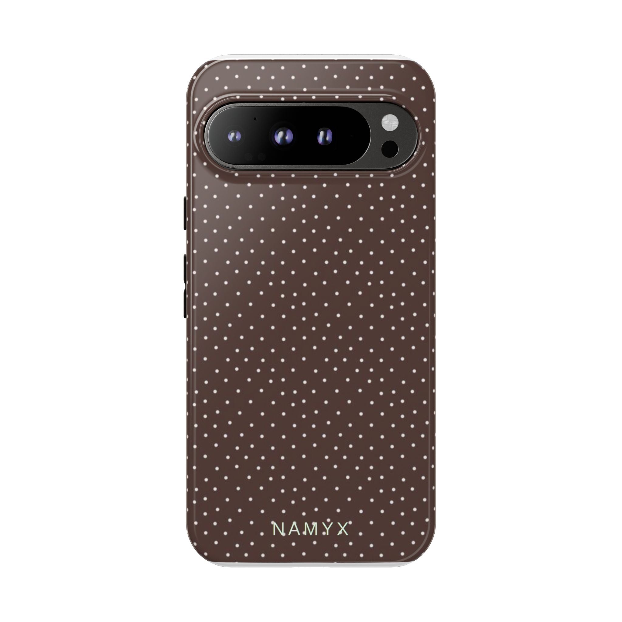 Brown Polka Dot Tough Phone Case - Slim Protective iPhone Cover