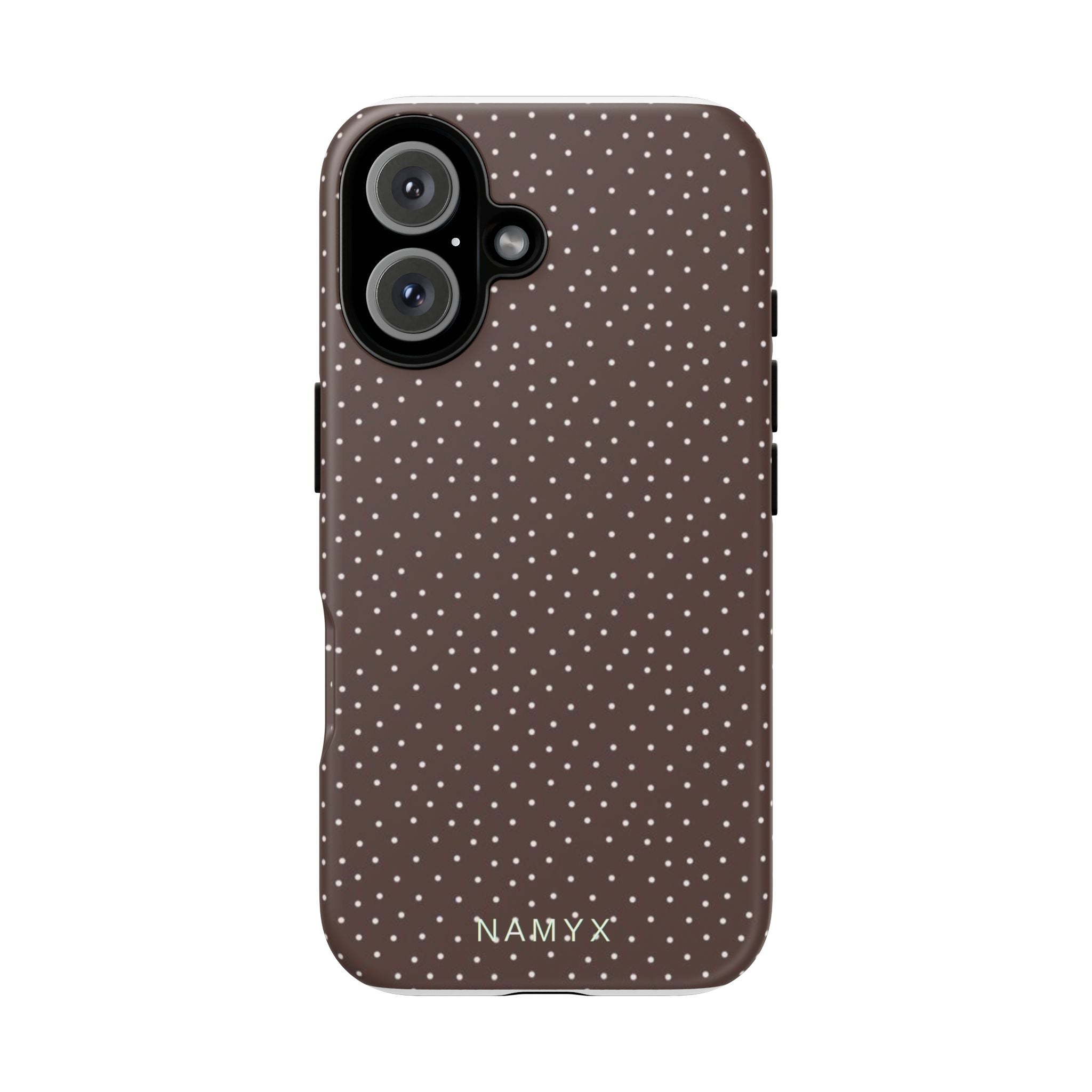 Brown Polka Dot Tough Phone Case - Slim Protective iPhone Cover