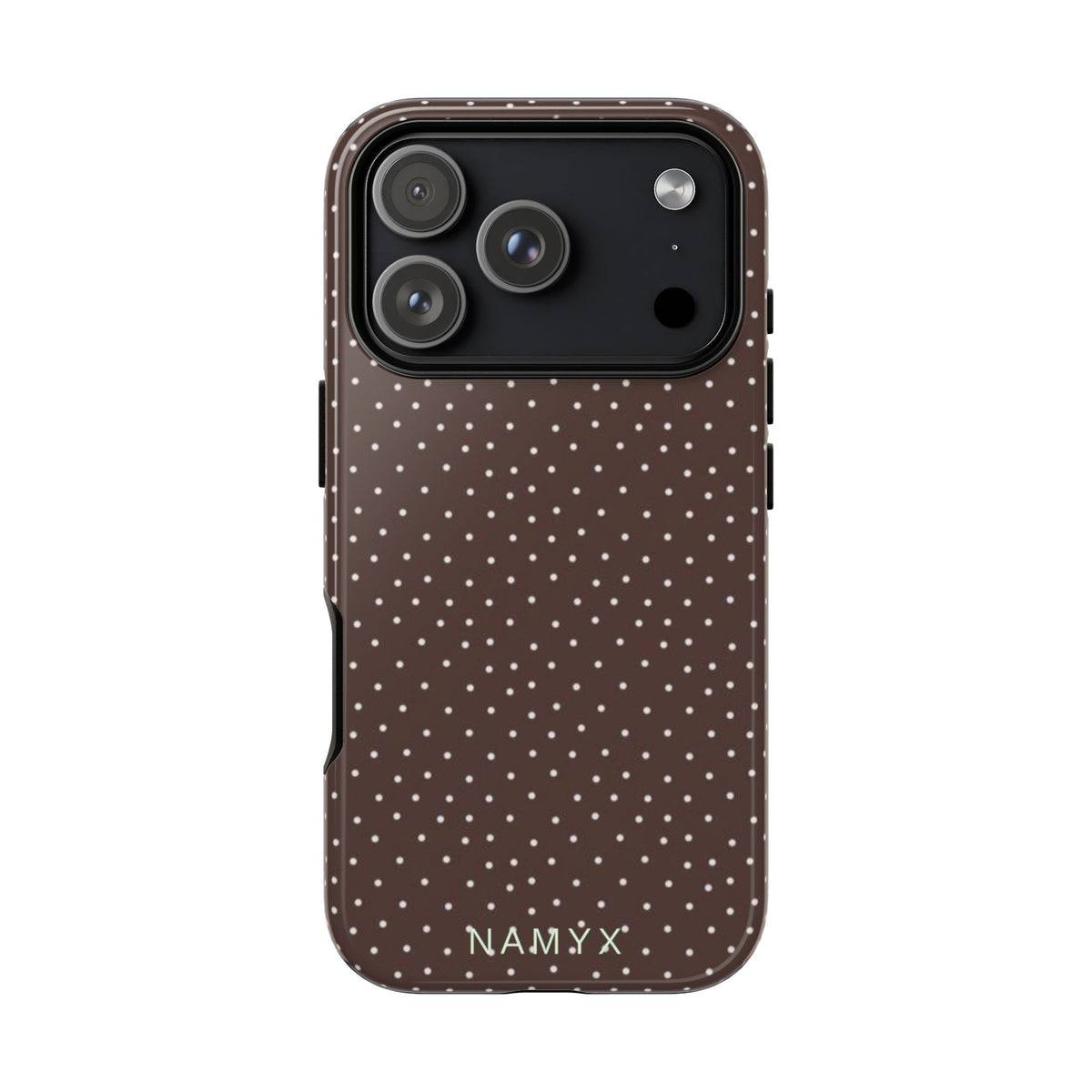 Brown Polka Dot Tough Phone Case - Slim Protective iPhone Cover