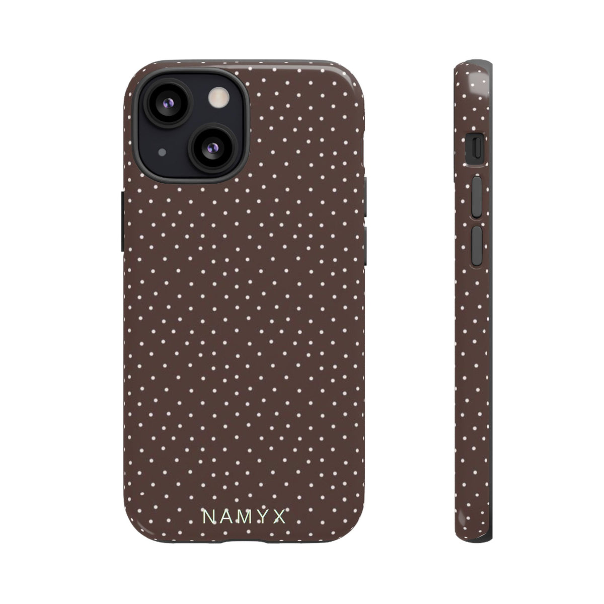 Brown Polka Dot Tough Phone Case - Slim Protective iPhone Cover