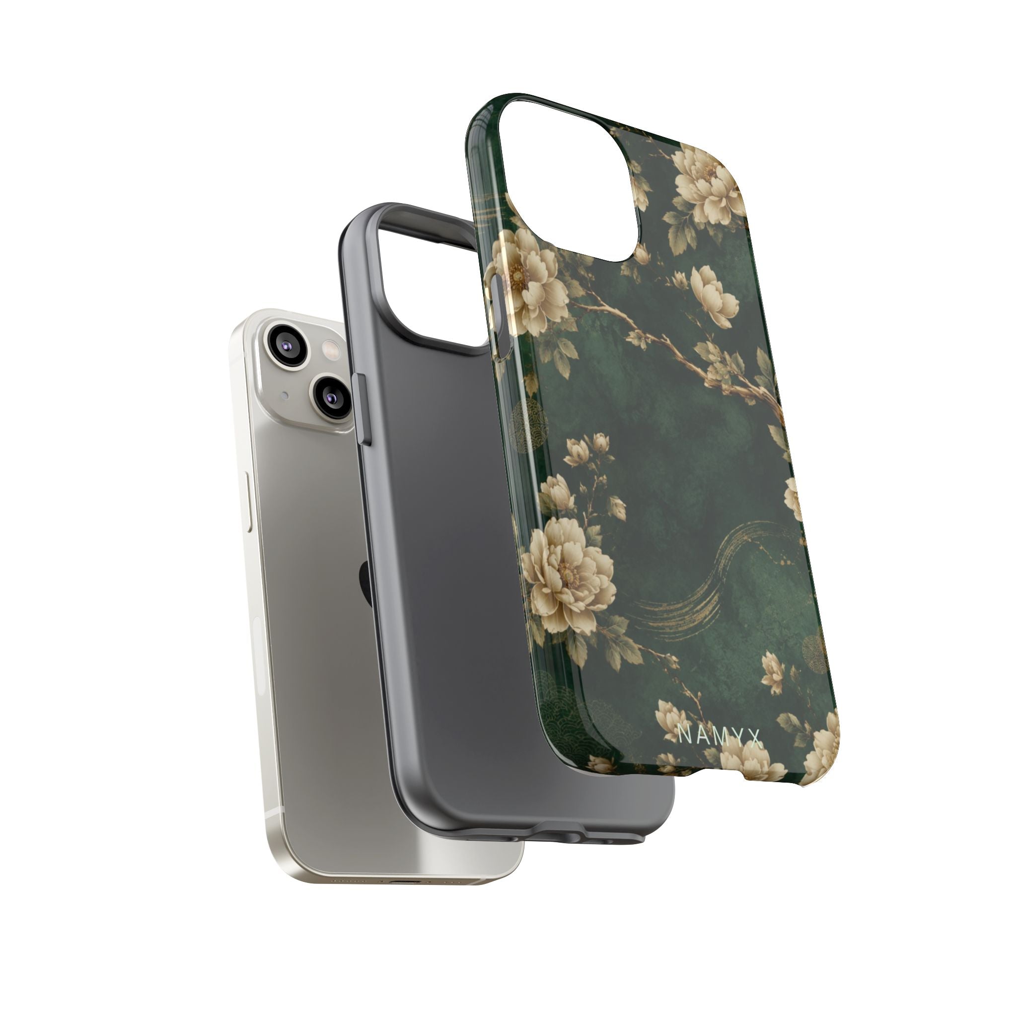 Floral Jade Tough Phone Case