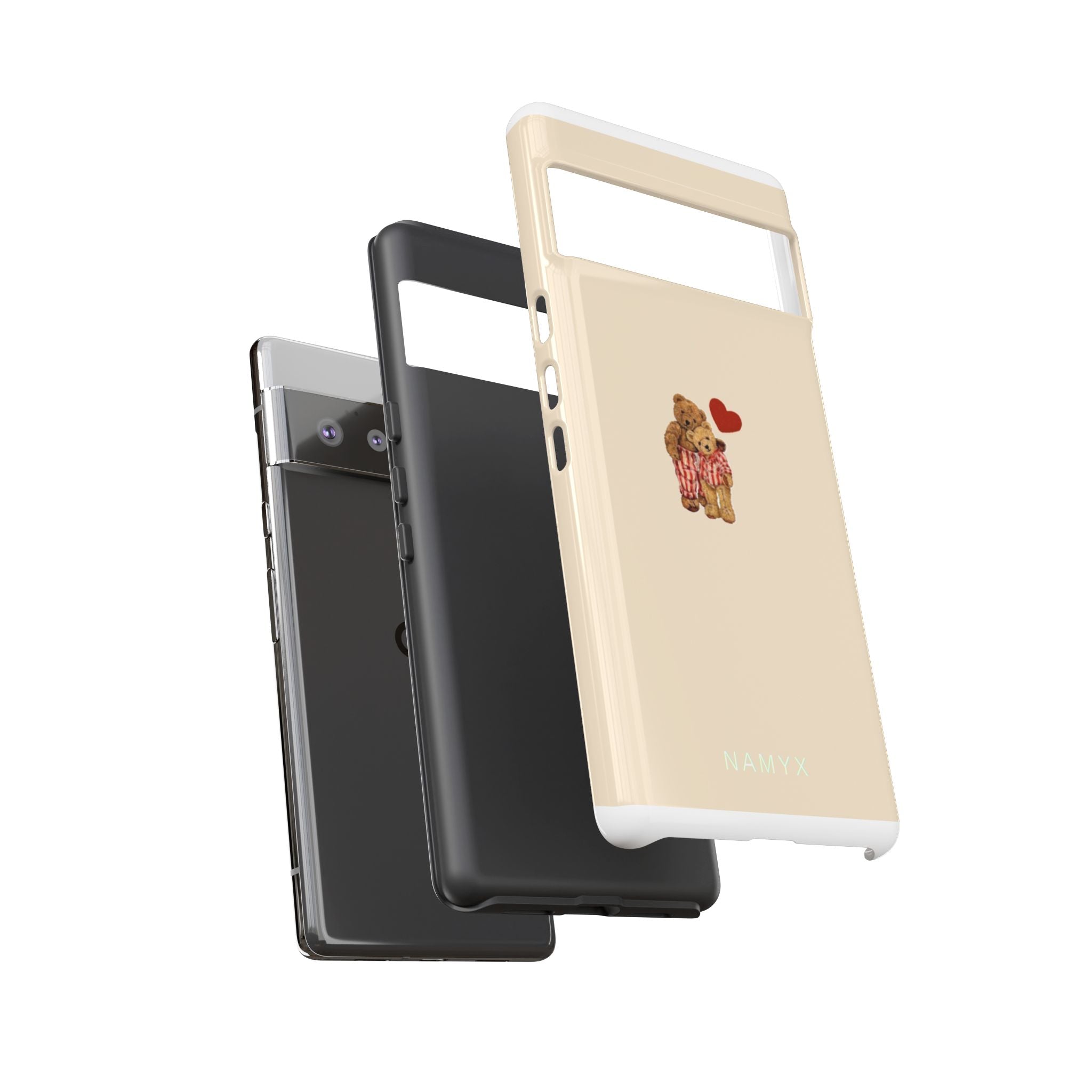 Teddy Heart Phone Case — Cute Vintage Plush Bear Protective iPhone Case