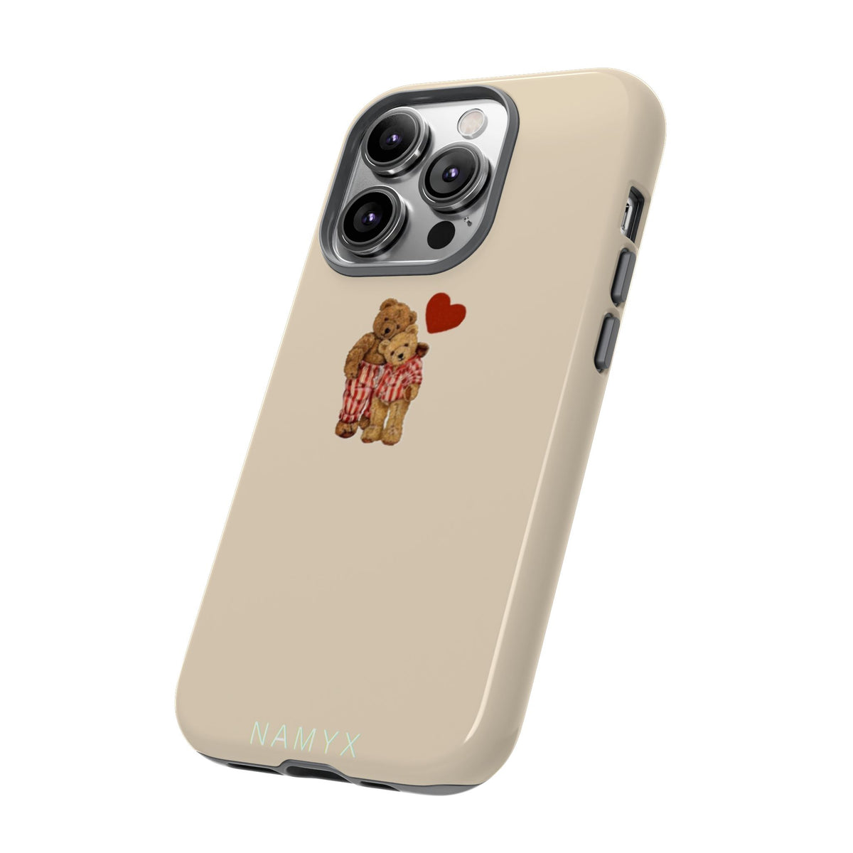Teddy Heart Phone Case — Cute Vintage Plush Bear Protective iPhone Case