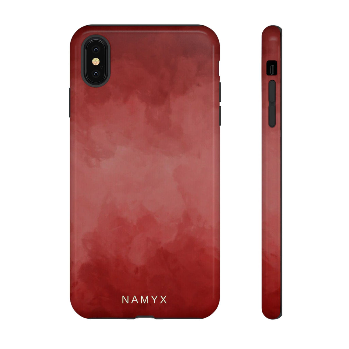 Red Watercolor Tough Phone Case — Durable Protective iPhone Cover