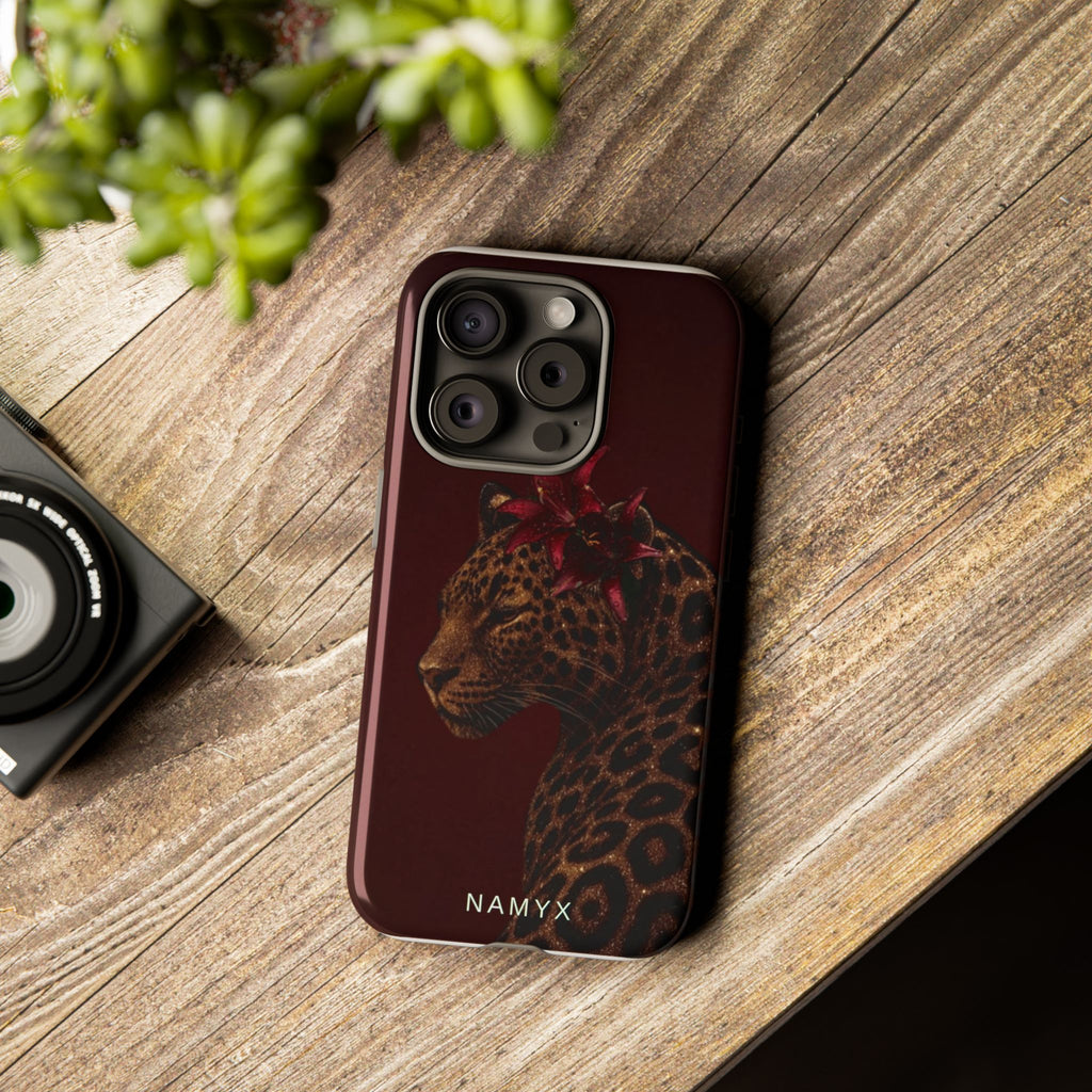 Leopard Floral Tough Phone Case