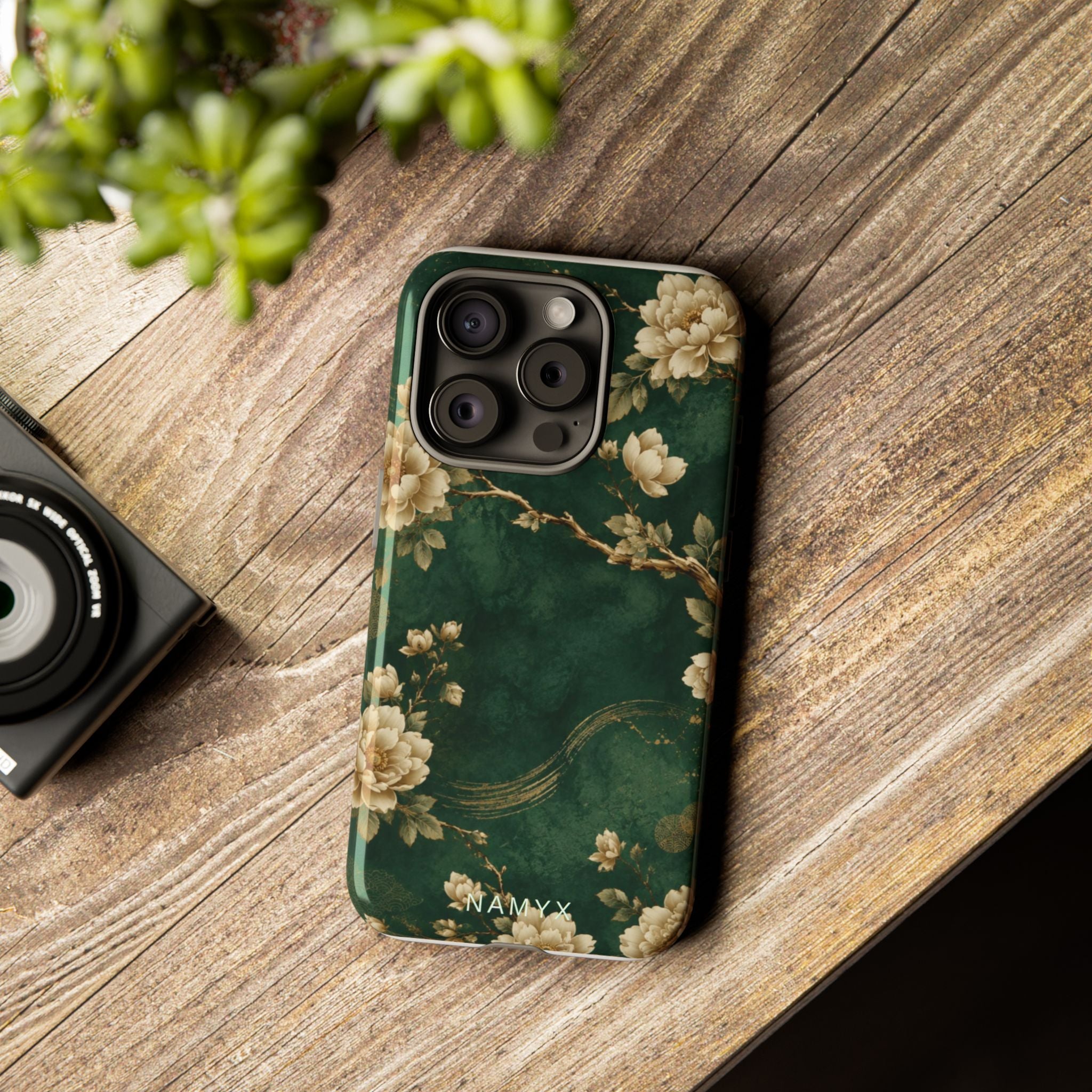 Floral Jade Tough Phone Case