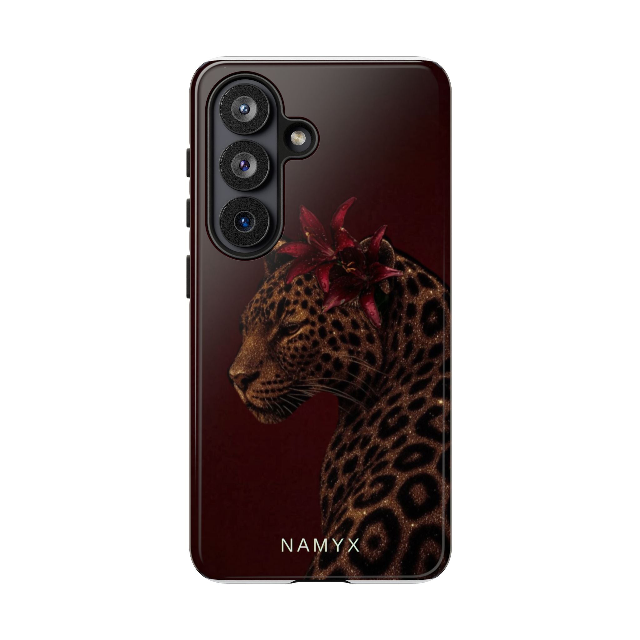 Leopard Floral Tough Phone Case