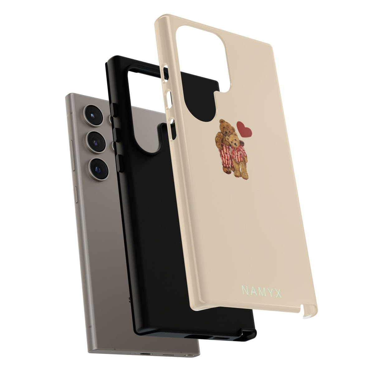 Teddy Heart Phone Case — Cute Vintage Plush Bear Protective iPhone Case