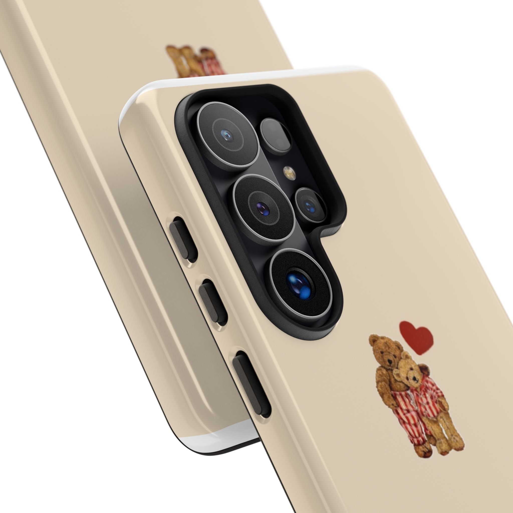 Teddy Heart Phone Case — Cute Vintage Plush Bear Protective iPhone Case