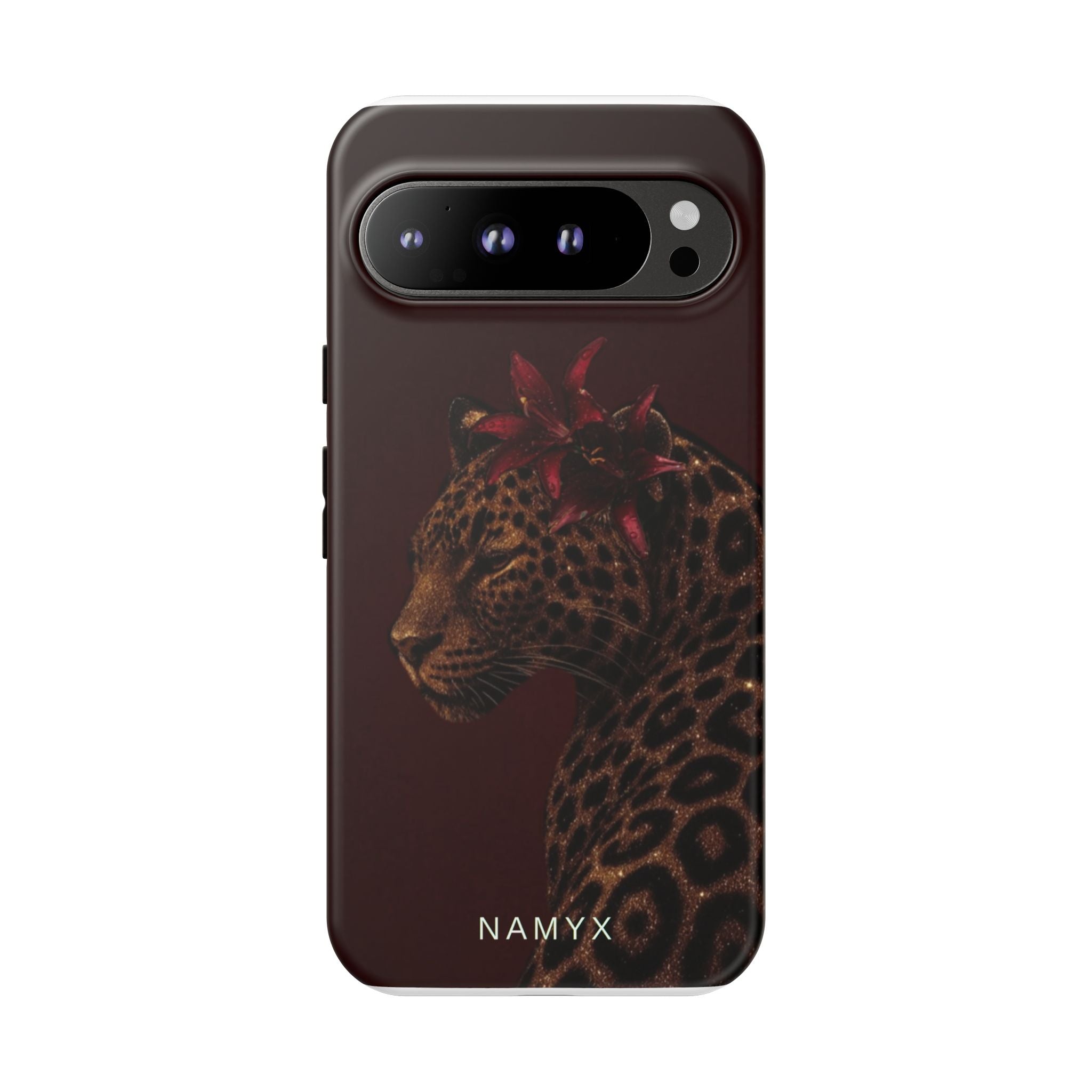 Leopard Floral Tough Phone Case