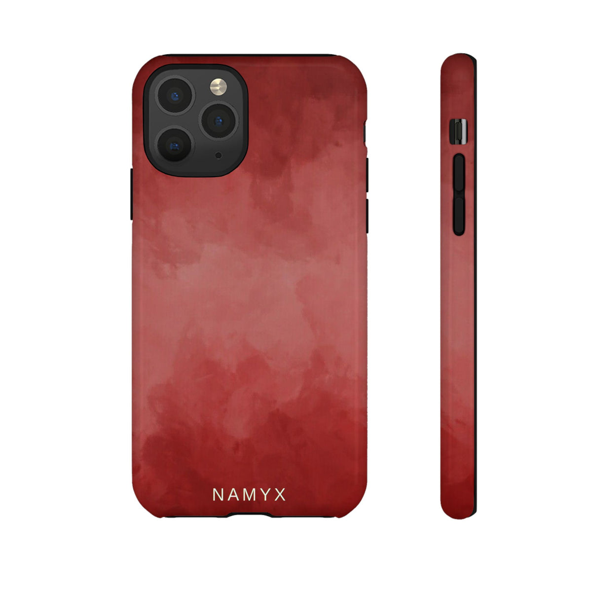 Red Watercolor Tough Phone Case — Durable Protective iPhone Cover