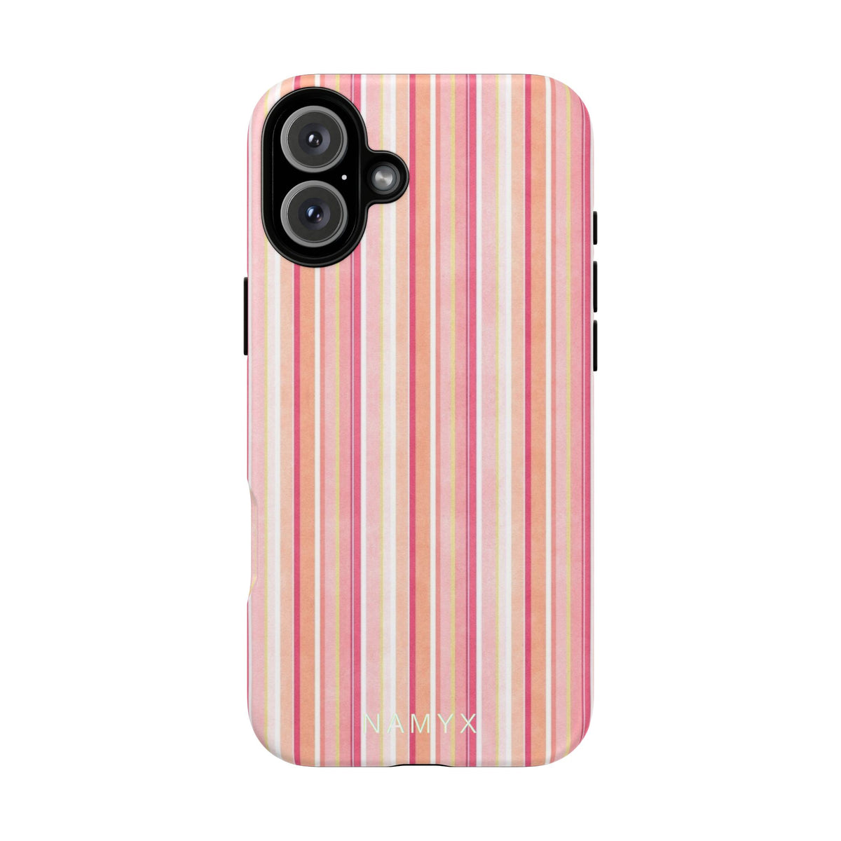 Pink Vintage Stripe Tough Phone Case