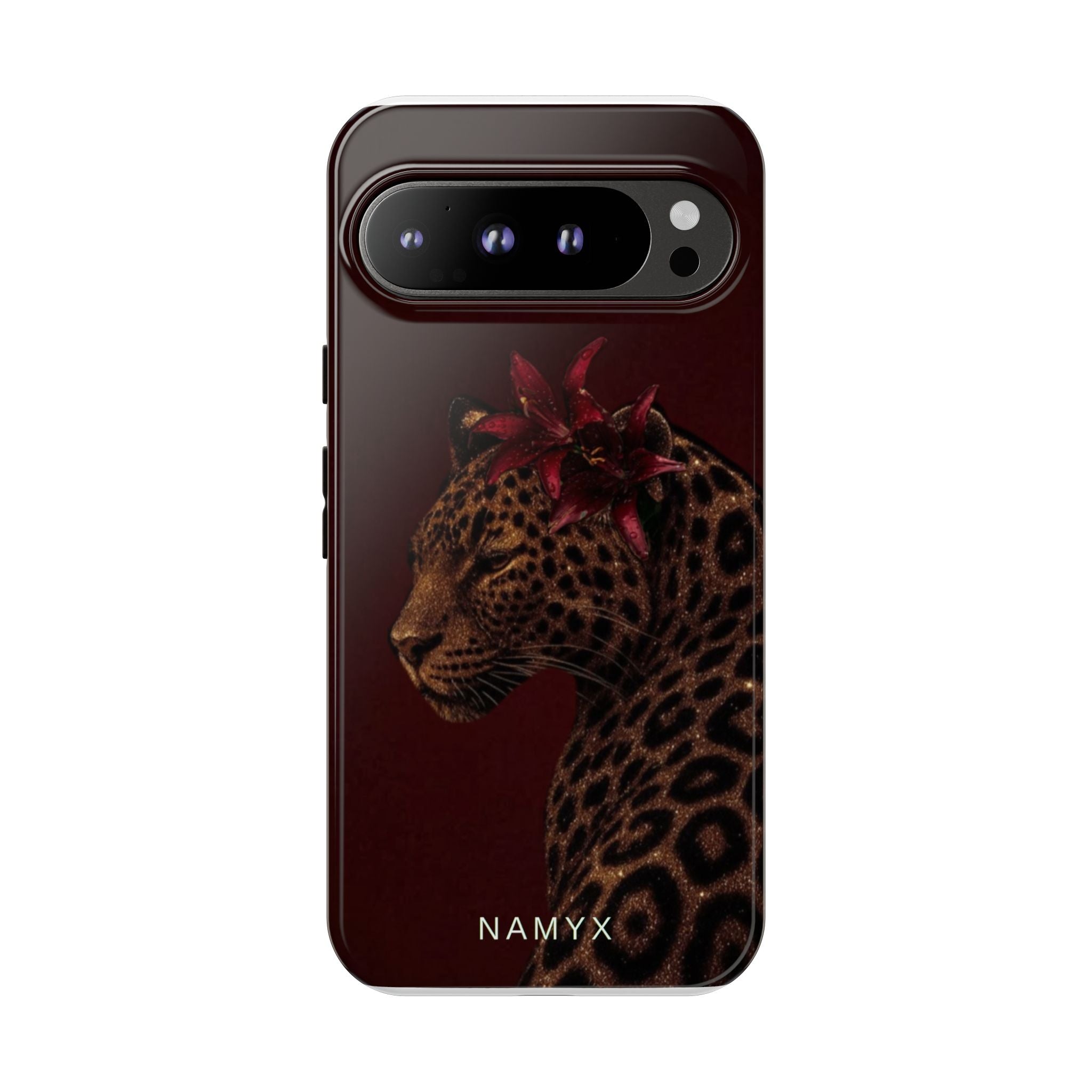 Leopard Floral Tough Phone Case