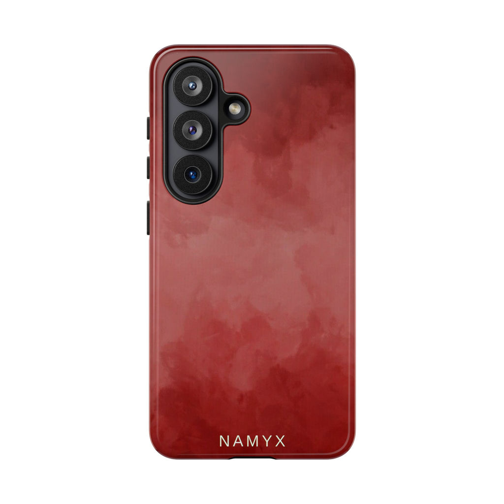 Red Watercolor Tough Phone Case — Durable Protective iPhone Cover
