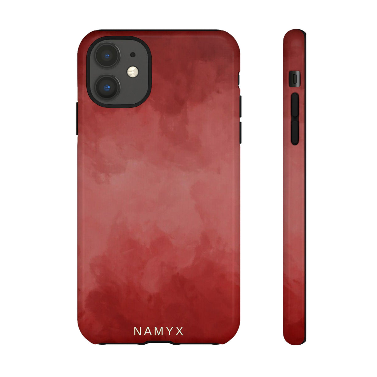 Red Watercolor Tough Phone Case — Durable Protective iPhone Cover