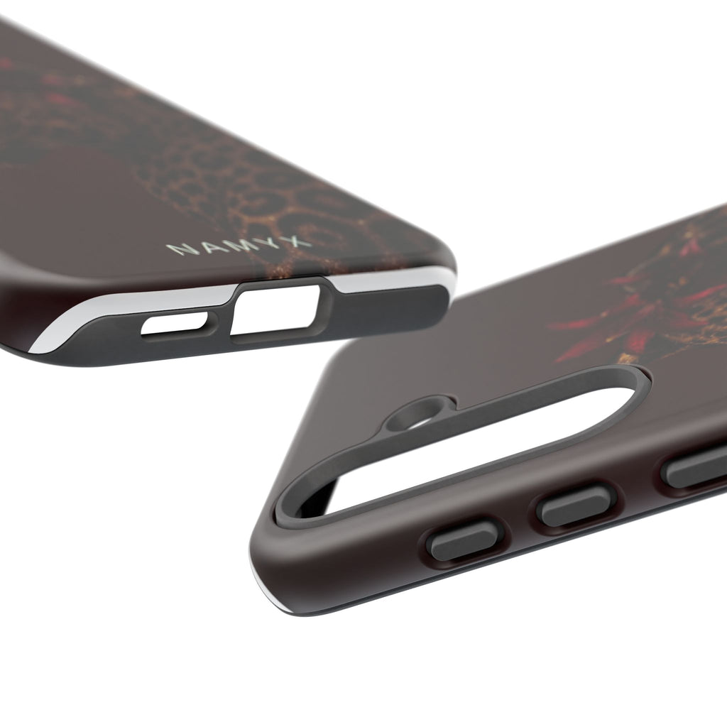 Leopard Floral Tough Phone Case
