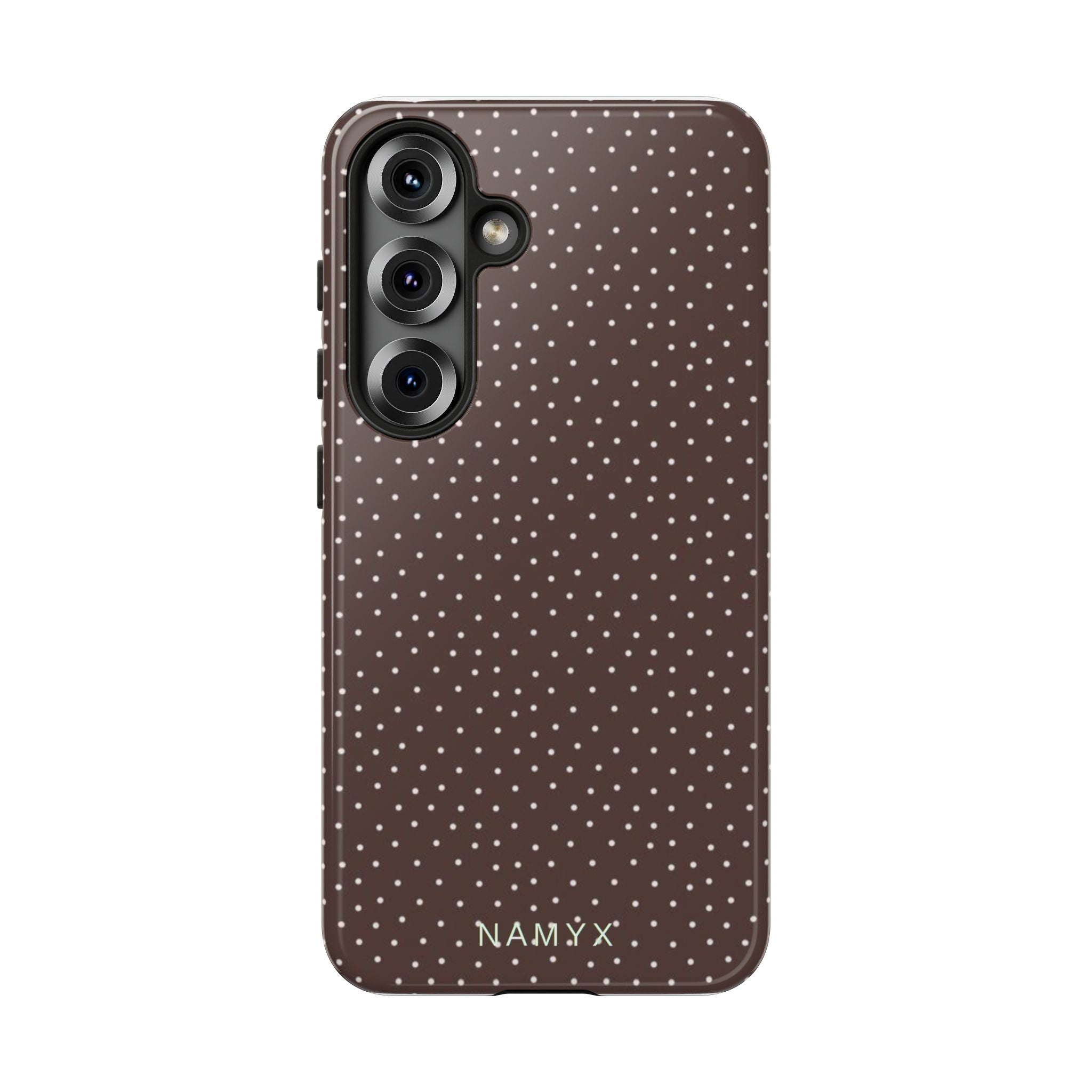 Brown Polka Dot Tough Phone Case - Slim Protective iPhone Cover