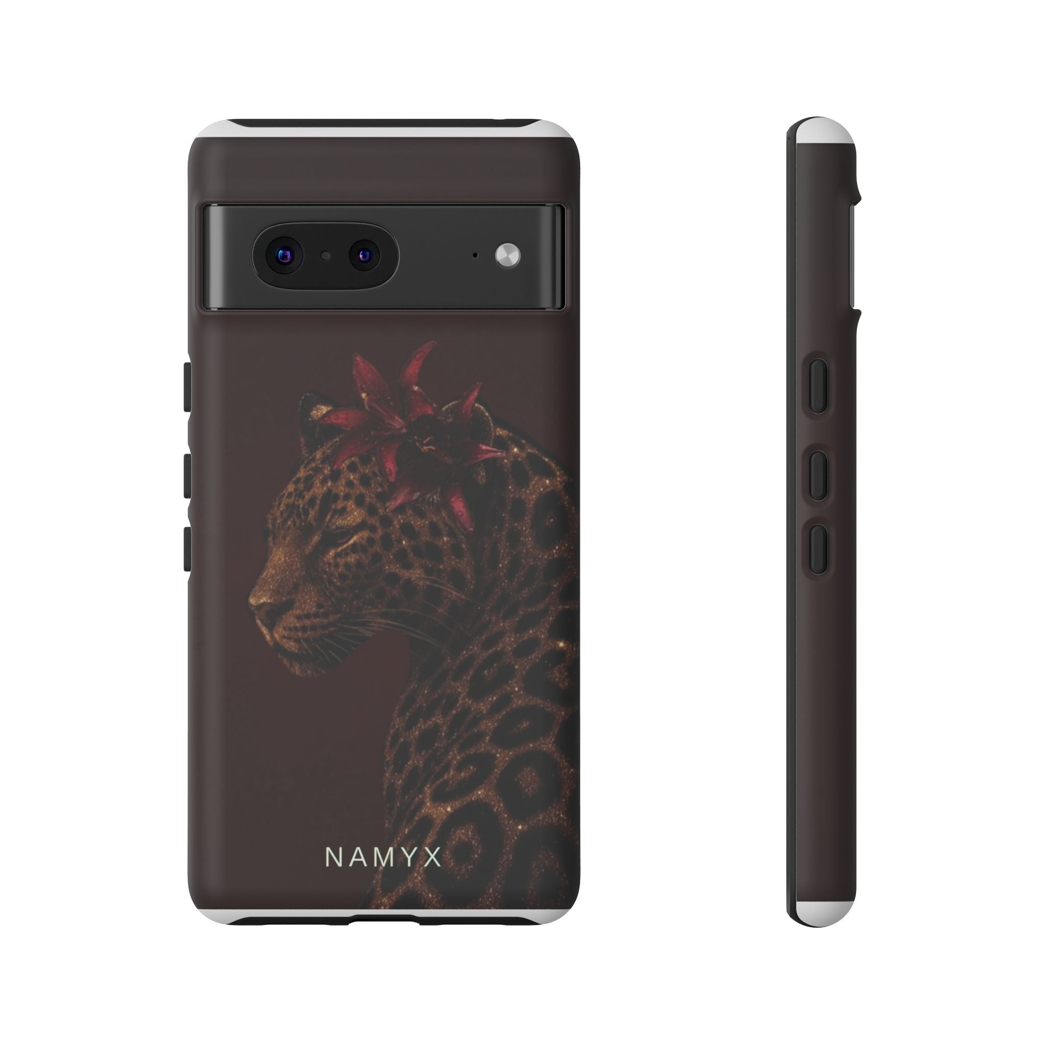 Leopard Floral Tough Phone Case