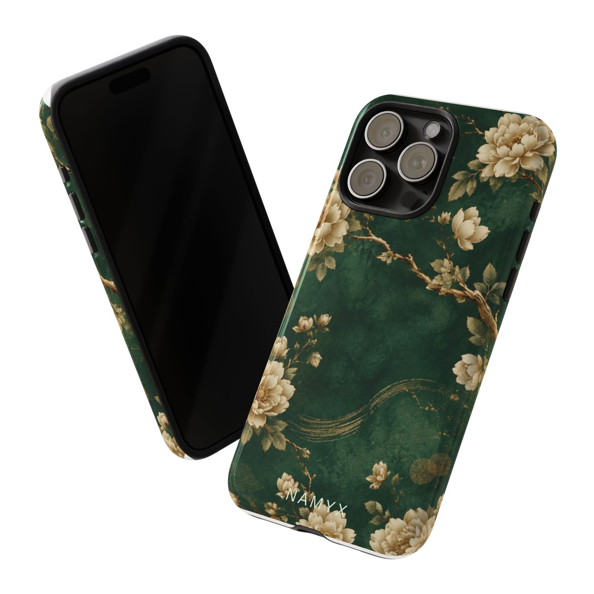 Floral Jade Tough Phone Case
